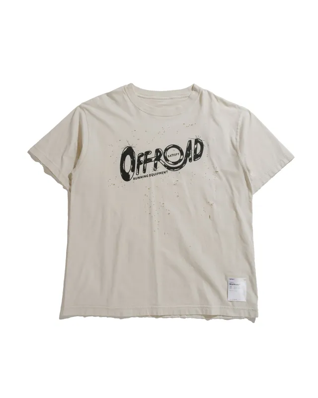SATISFY MothTech T-Shirt Aged Ecru Offroad sold by Lost & Found