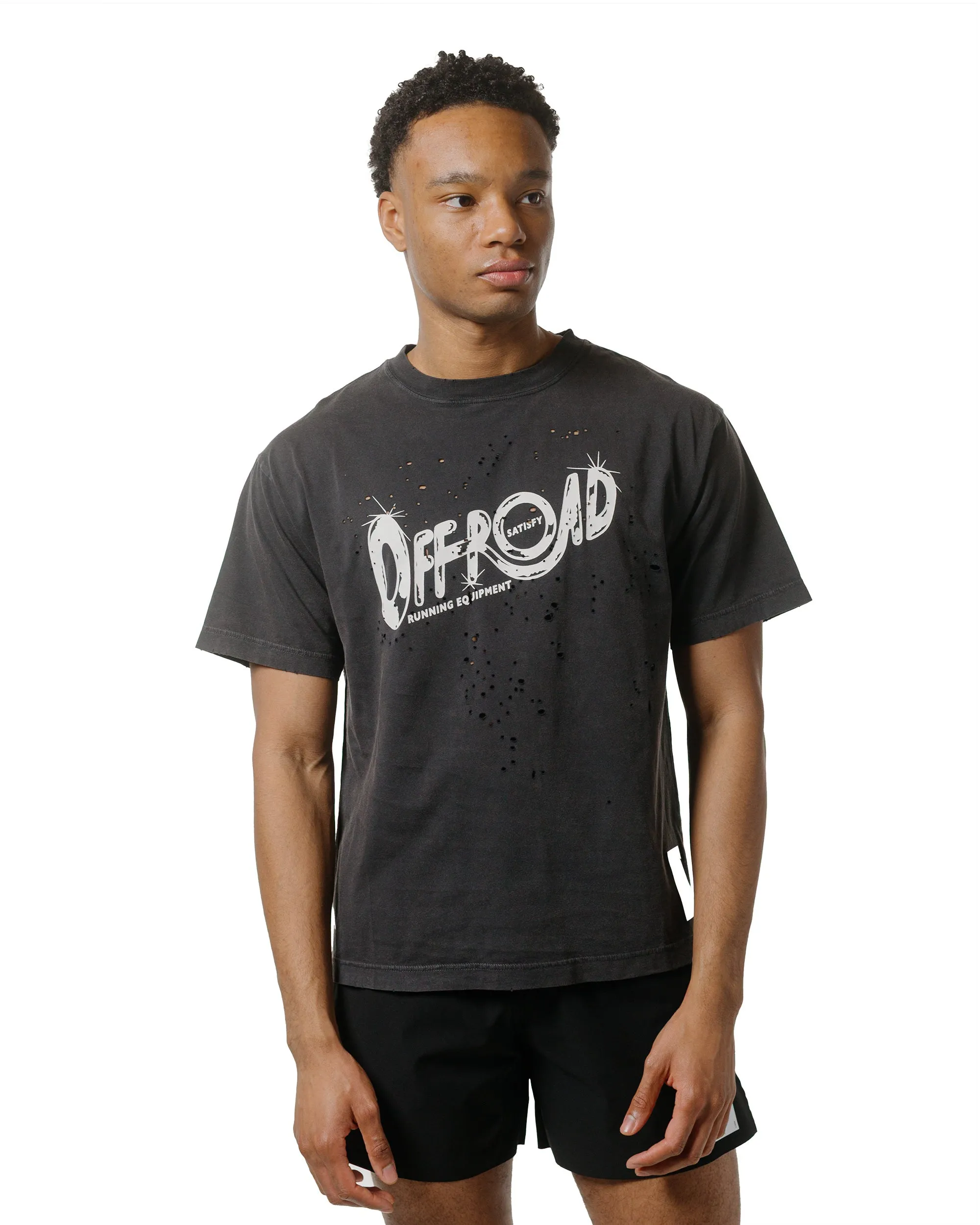 SATISFY MothTech T-Shirt Aged Black Offroad sold by Lost & Found product image thumbnail 2