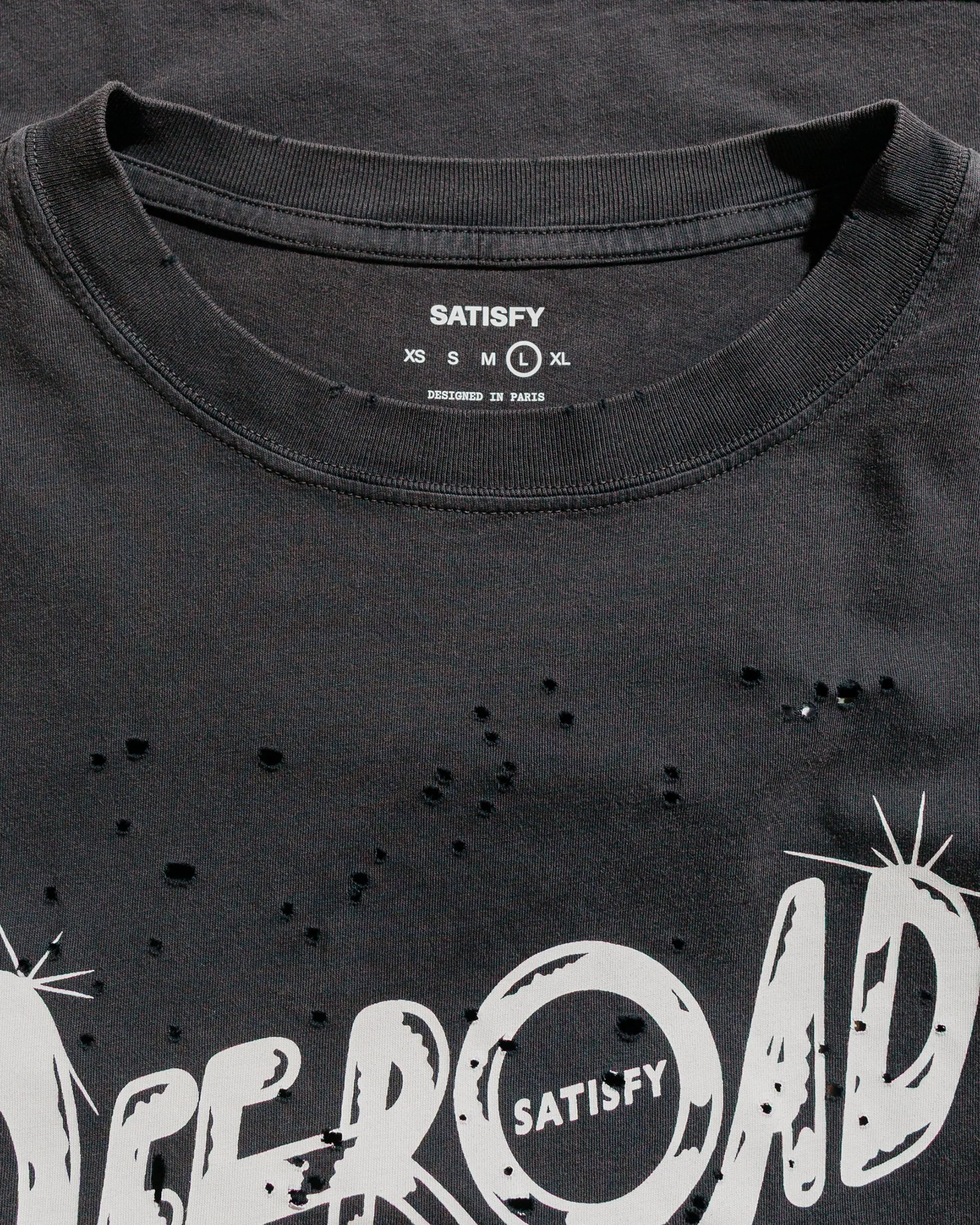 SATISFY MothTech T-Shirt Aged Black Offroad sold by Lost & Found product image thumbnail 5