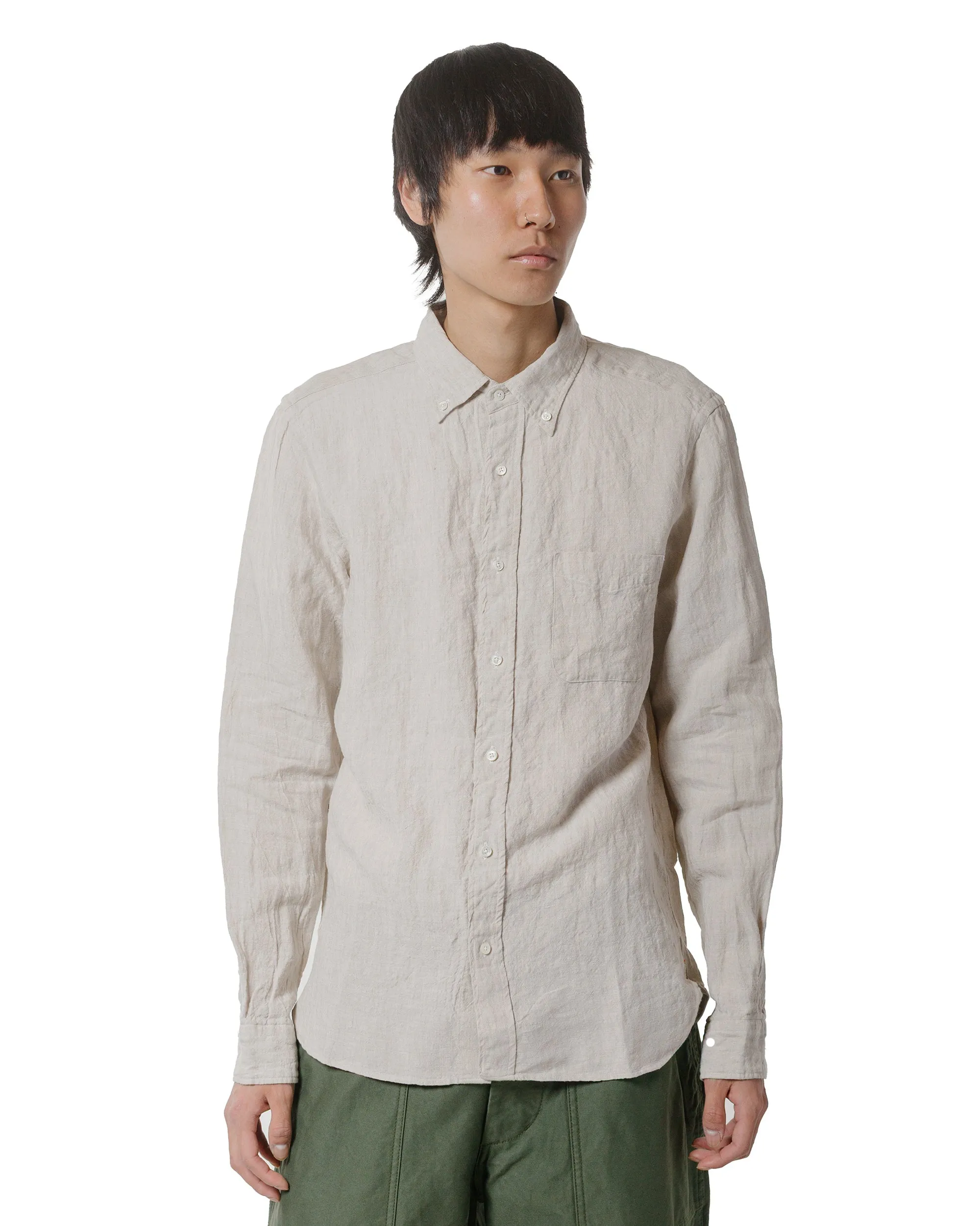 Beams Plus B.D. 1/40 Linen Chambray Natural sold by Lost & Found product image thumbnail 2