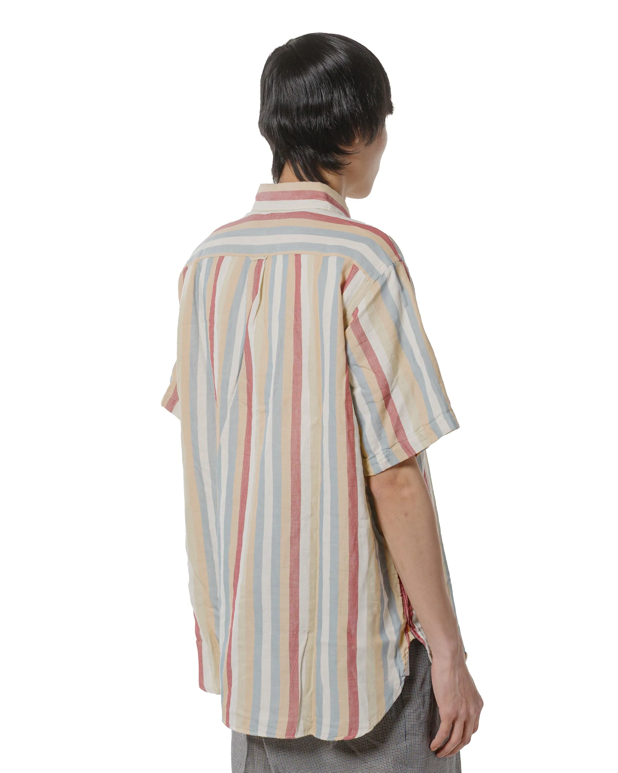 Beams Plus B.D. Classic-Fit Multi Stripe Double Gauze Beige sold by Lost & Found product image thumbnail 3