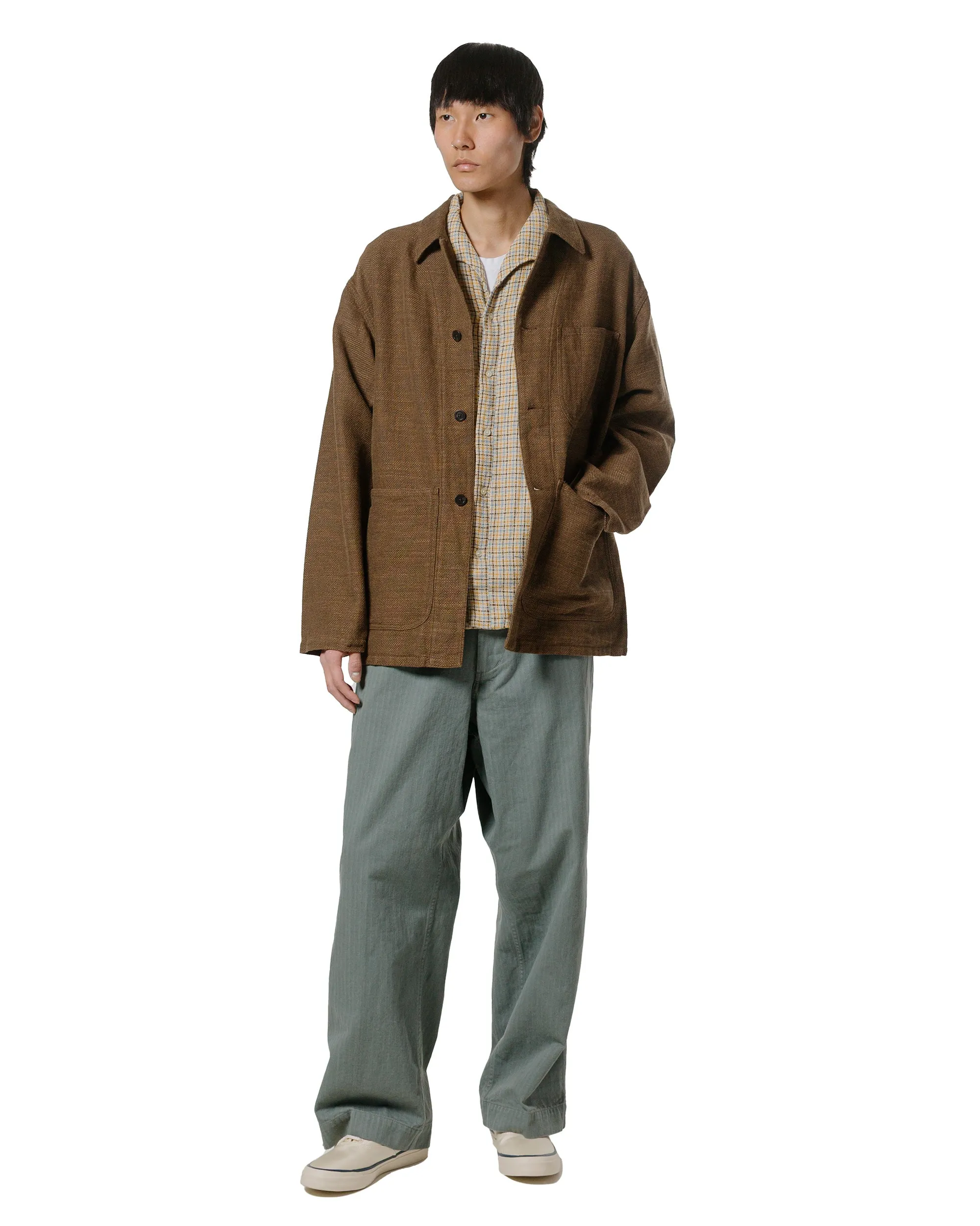 Beams Plus Italian Collar Gun Club Mesh Beige sold by Lost & Found product image thumbnail 4