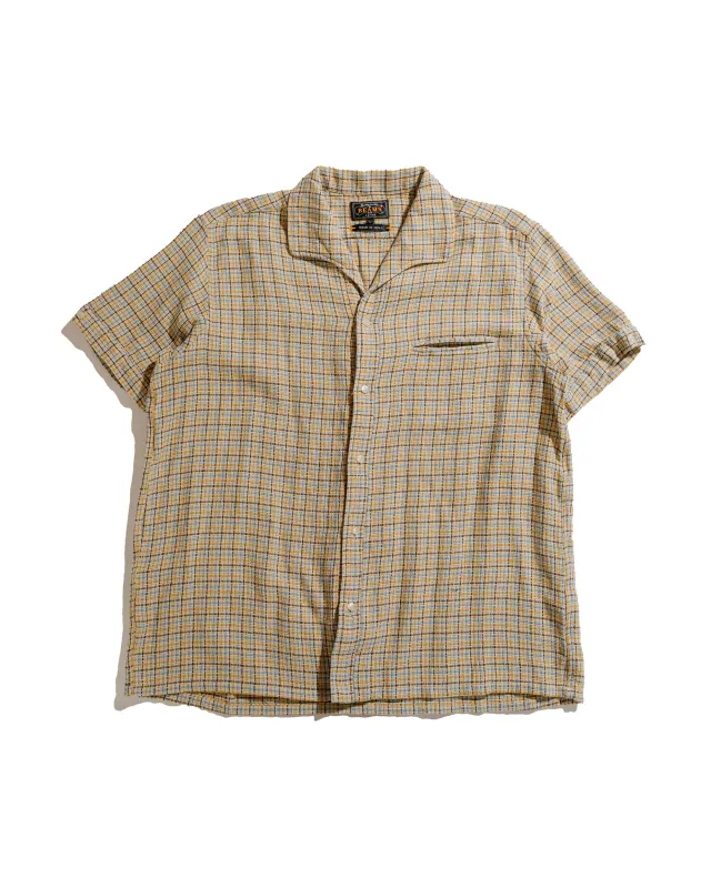 Beams Plus Italian Collar Gun Club Mesh Beige sold by Lost & Found