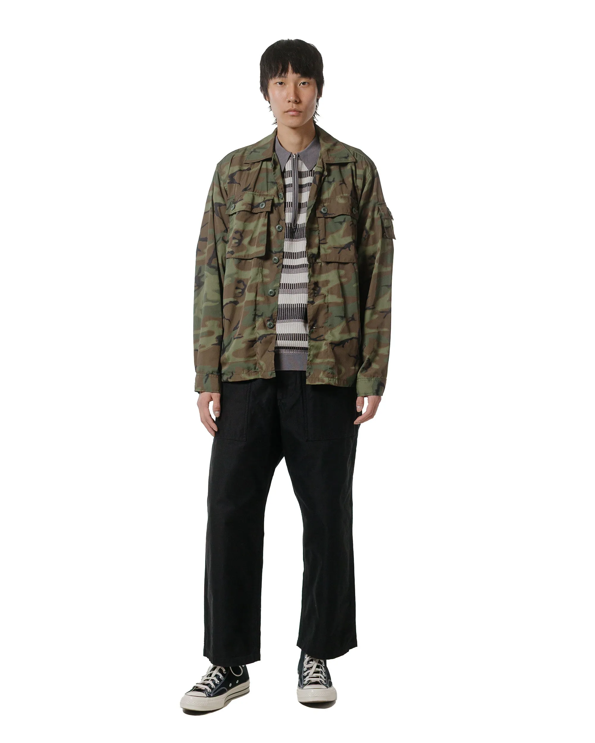 Beams Plus MIL-SHT Mesh Camo Jacquard Mapping Print sold by Lost & Found product image thumbnail 4