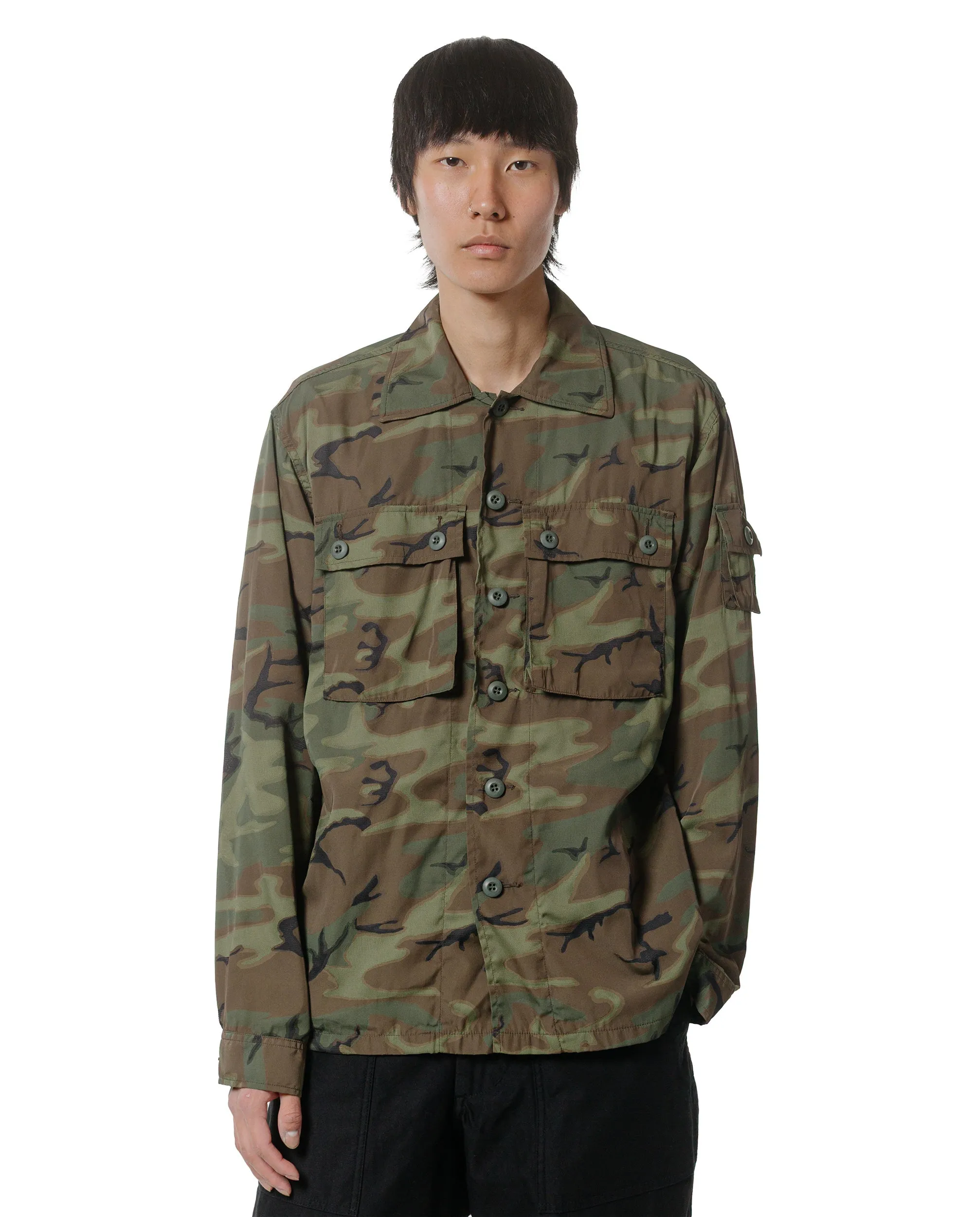 Beams Plus MIL-SHT Mesh Camo Jacquard Mapping Print sold by Lost & Found product image thumbnail 2