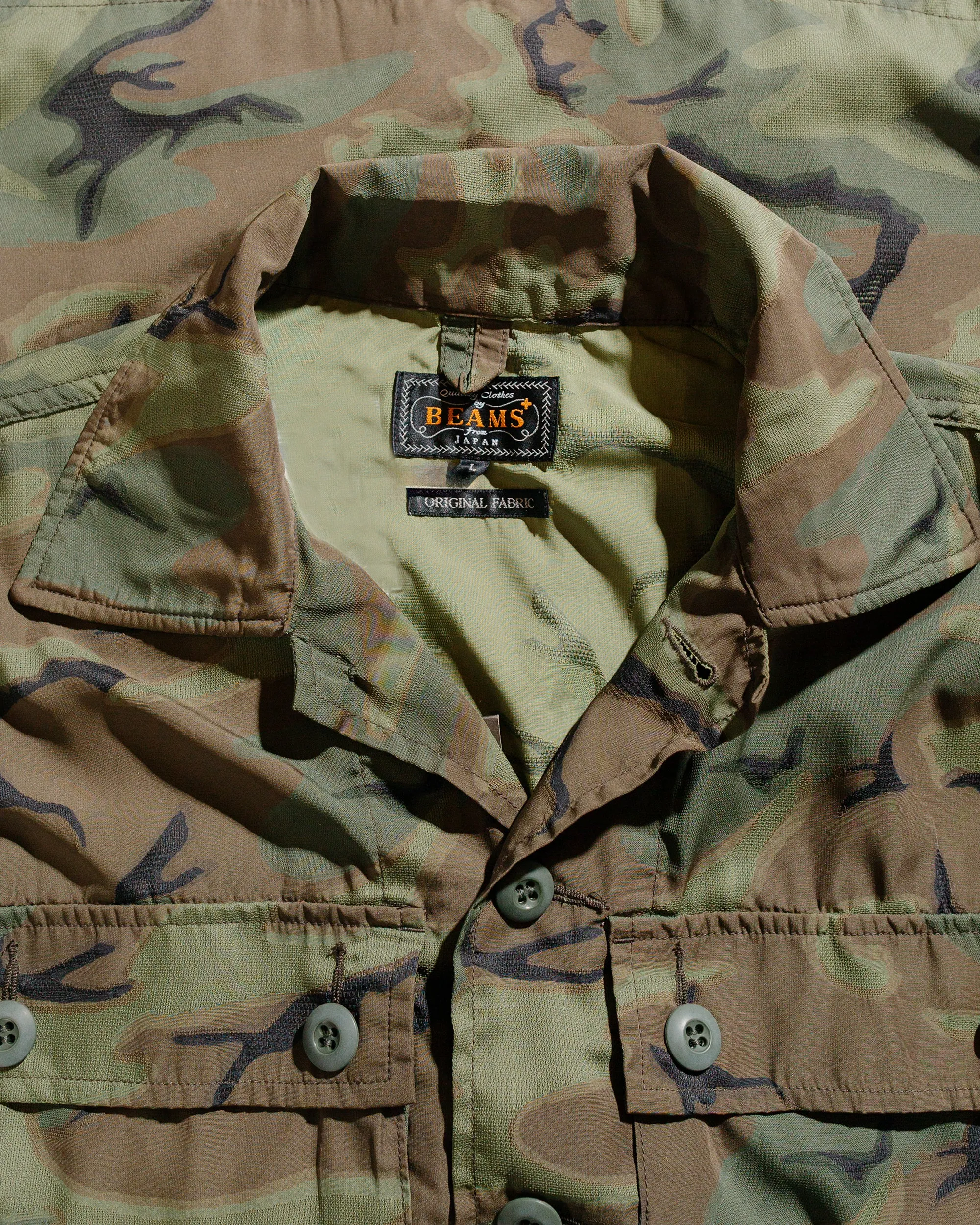 Beams Plus MIL-SHT Mesh Camo Jacquard Mapping Print sold by Lost & Found product image thumbnail 5