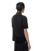 Beams Plus Knit Polo Mesh Stripe Black sold by Lost & Found