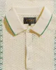 Beams Plus Knit Polo Mesh Stripe Off White sold by Lost & Found