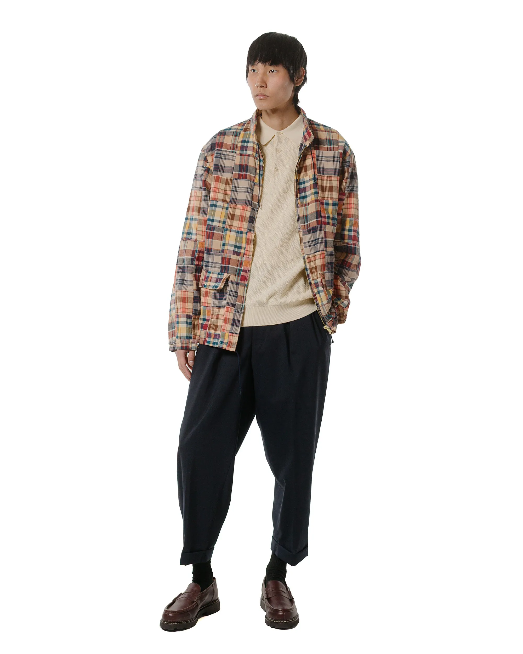 Beams Plus Knit Polo Diamond Pattern Off White sold by Lost & Found product image thumbnail 4