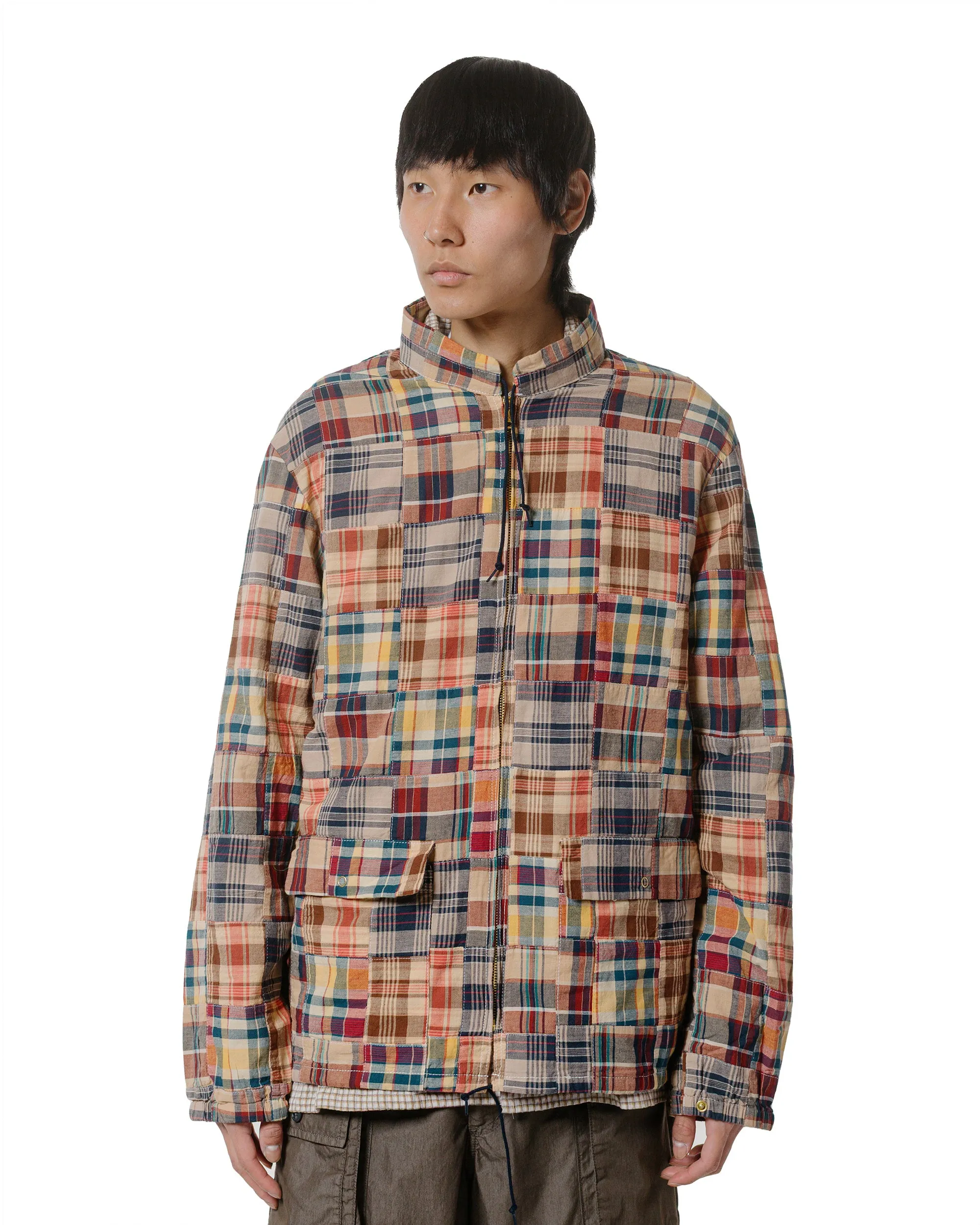 Beams Plus Swing Jacket Patchwork Madras Beige sold by Lost & Found product image thumbnail 2