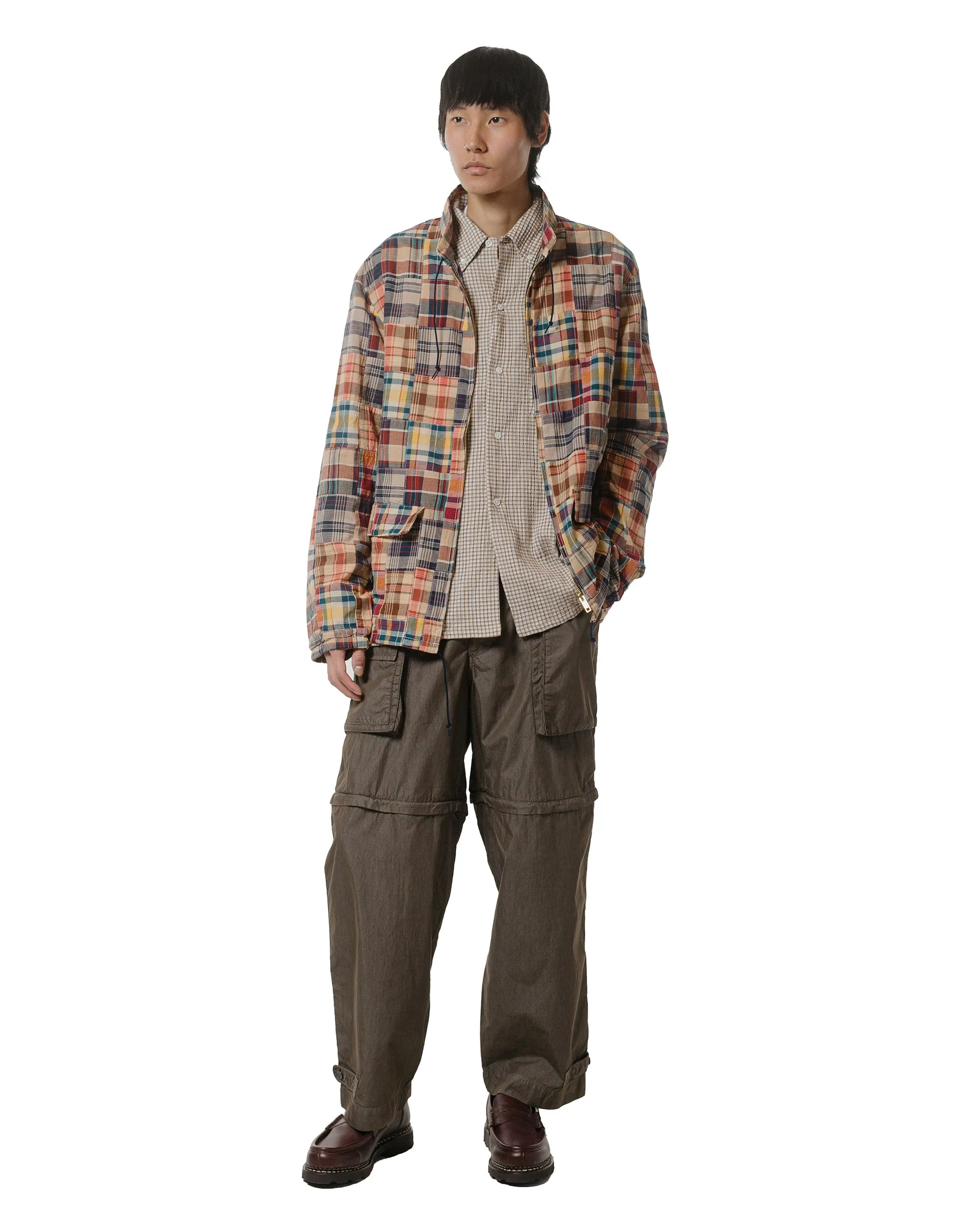 Beams Plus Swing Jacket Patchwork Madras Beige sold by Lost & Found product image thumbnail 4