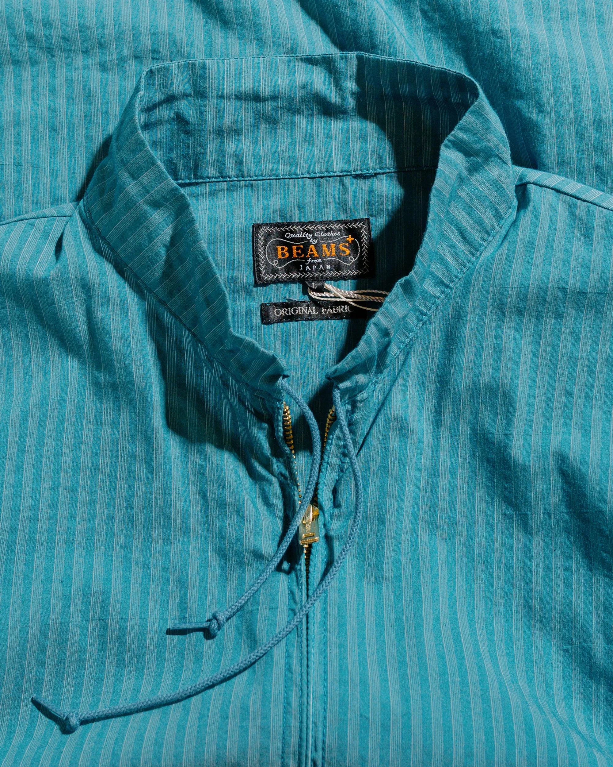 Beams Plus Swing Jacket Bumpy Stripe Blue sold by Lost & Found product image thumbnail 5