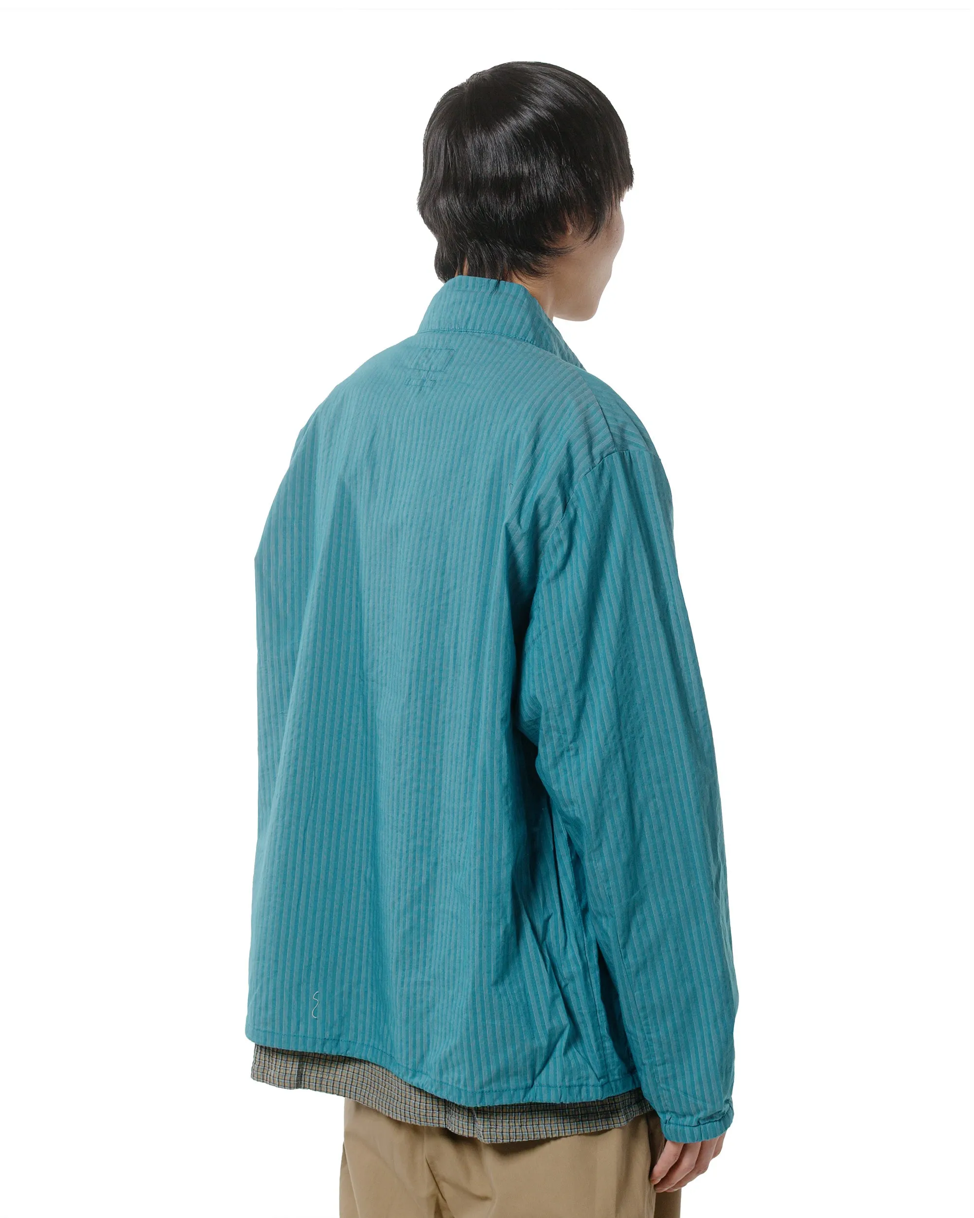 Beams Plus Swing Jacket Bumpy Stripe Blue sold by Lost & Found product image thumbnail 3