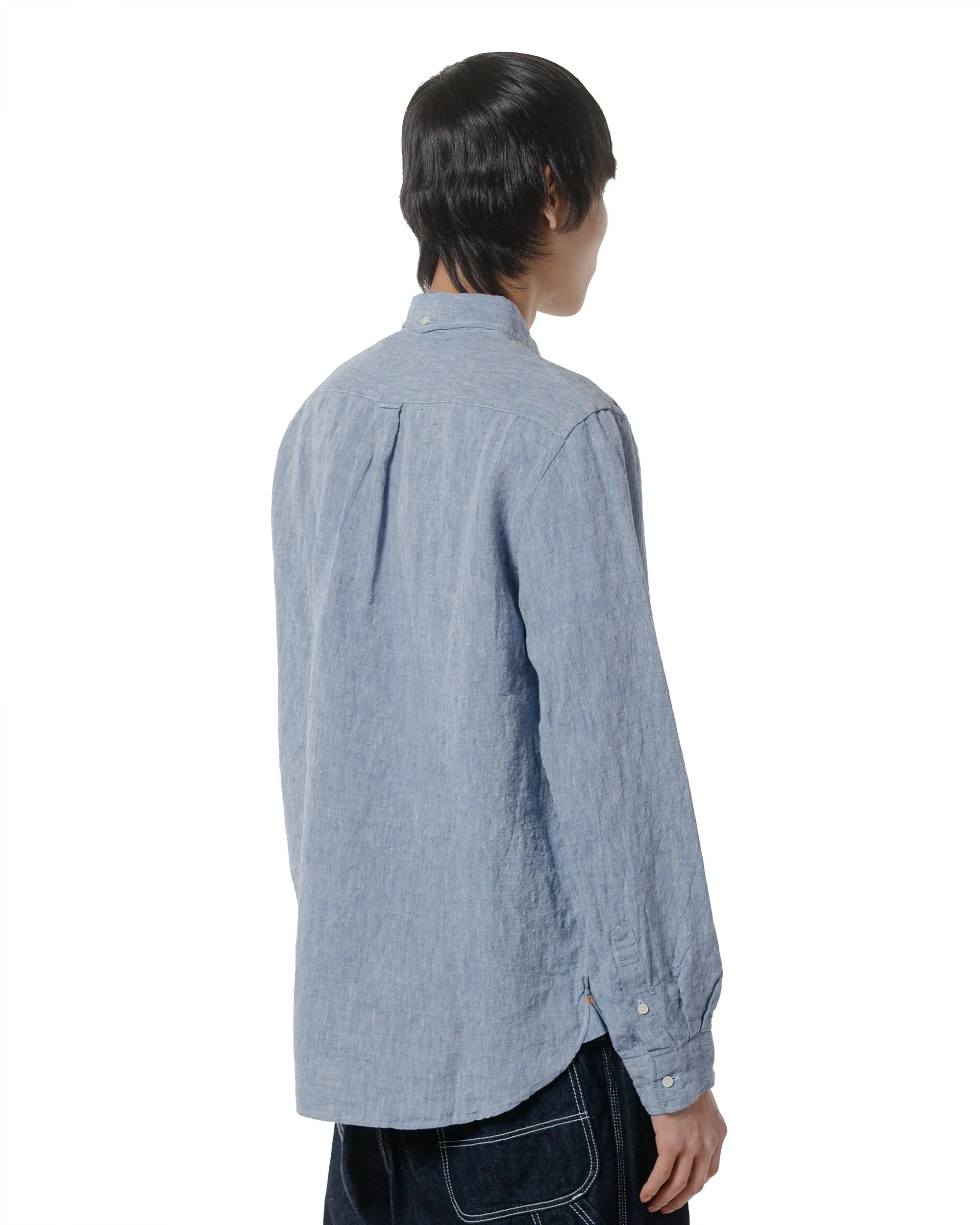 Beams Plus B.D. 1/40 Linen Chambray Blue sold by Lost & Found product image thumbnail 3