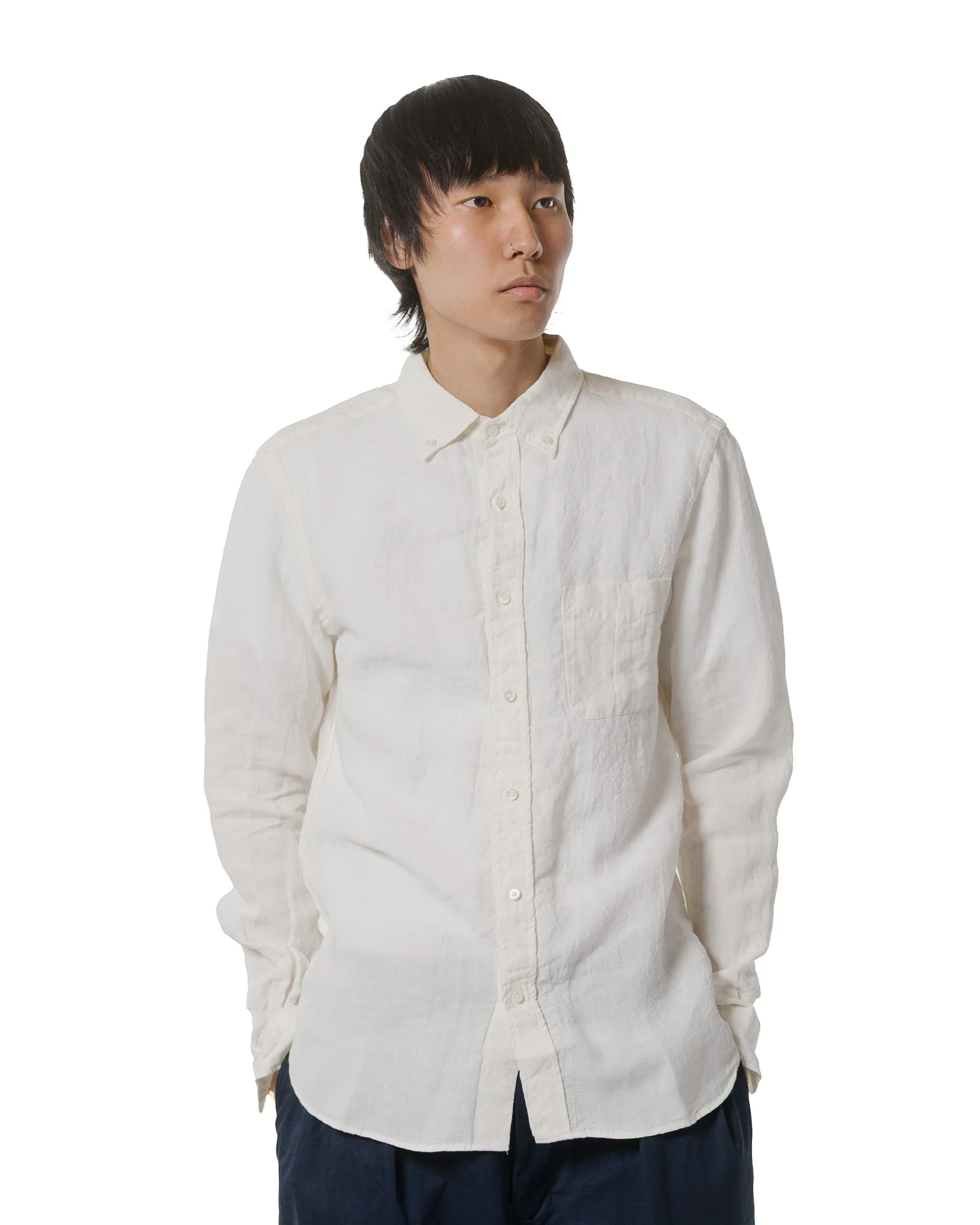 Beams Plus B.D. 1/40 Linen Chambray White sold by Lost & Found product image thumbnail 2