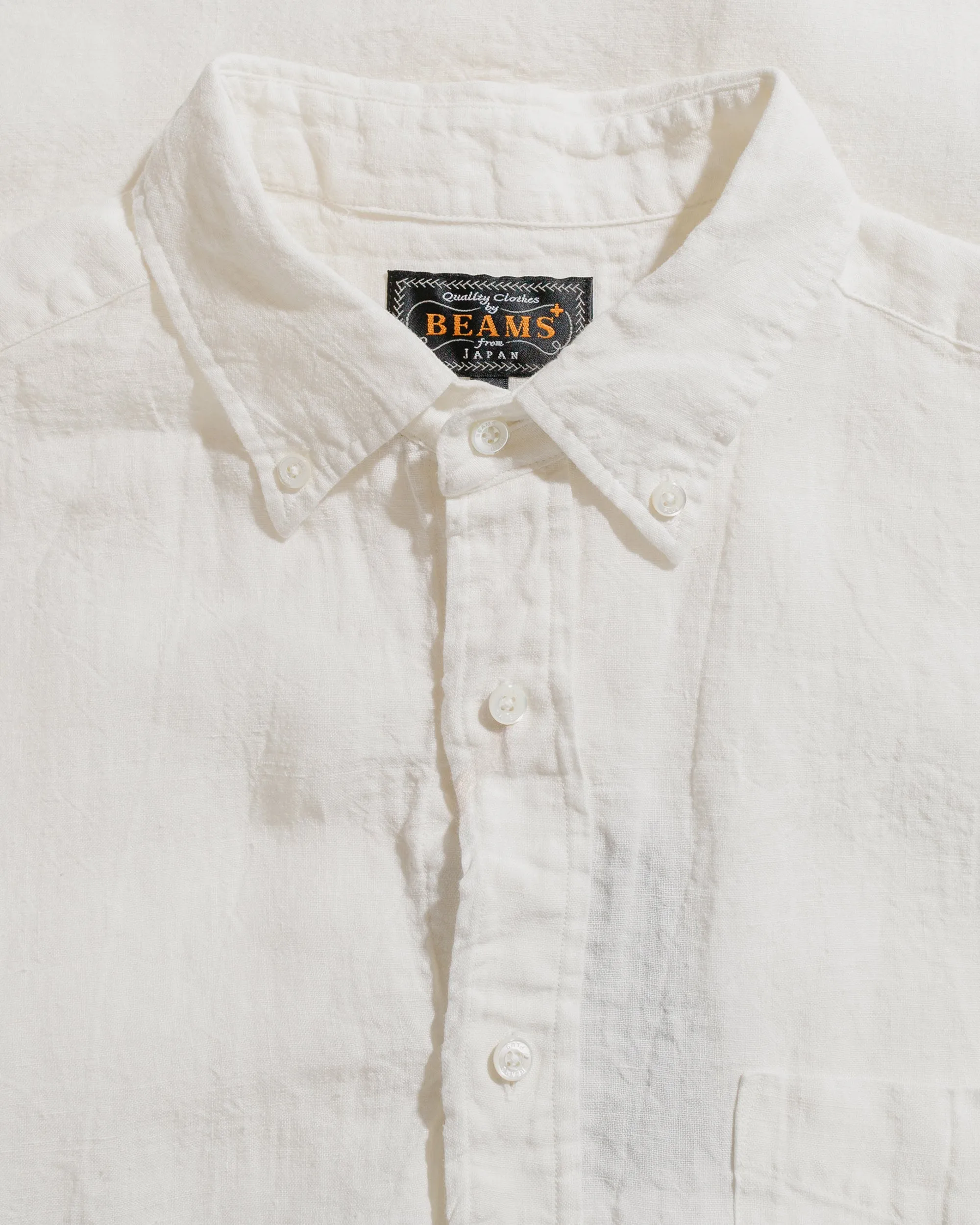 Beams Plus B.D. 1/40 Linen Chambray White sold by Lost & Found product image thumbnail 5
