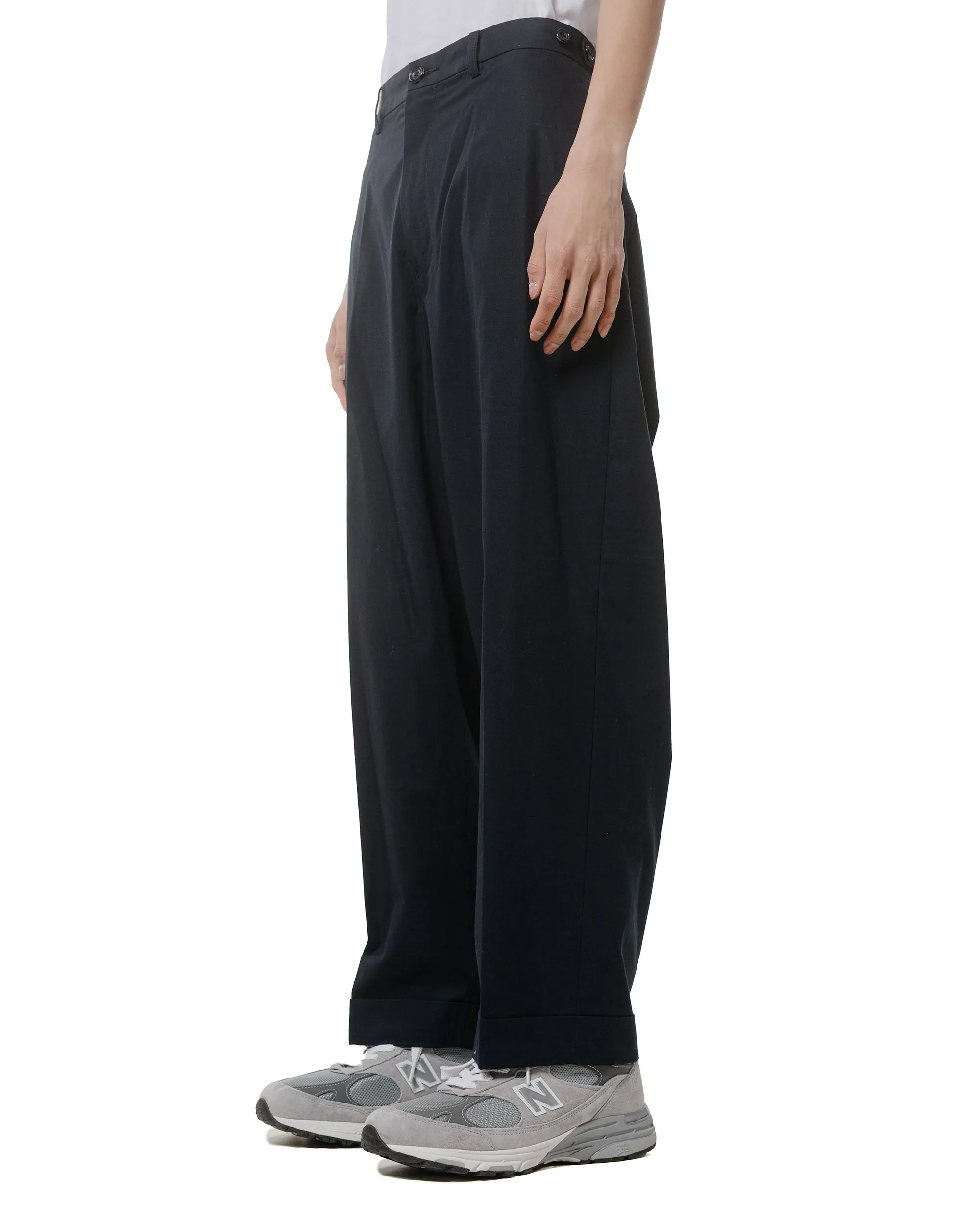 Beams Plus IVY Trousers Wide High Density Cotton Navy sold by Lost & Found product image thumbnail 2