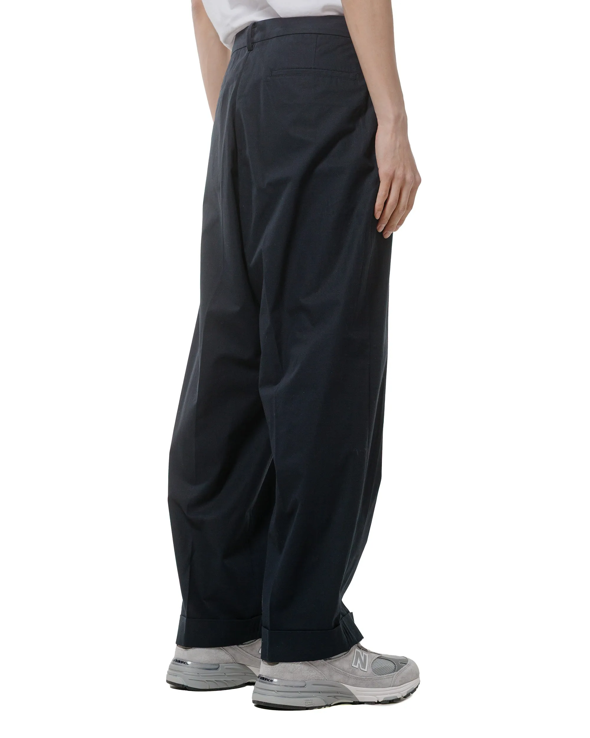 Beams Plus IVY Trousers Wide High Density Cotton Navy sold by Lost & Found product image thumbnail 3