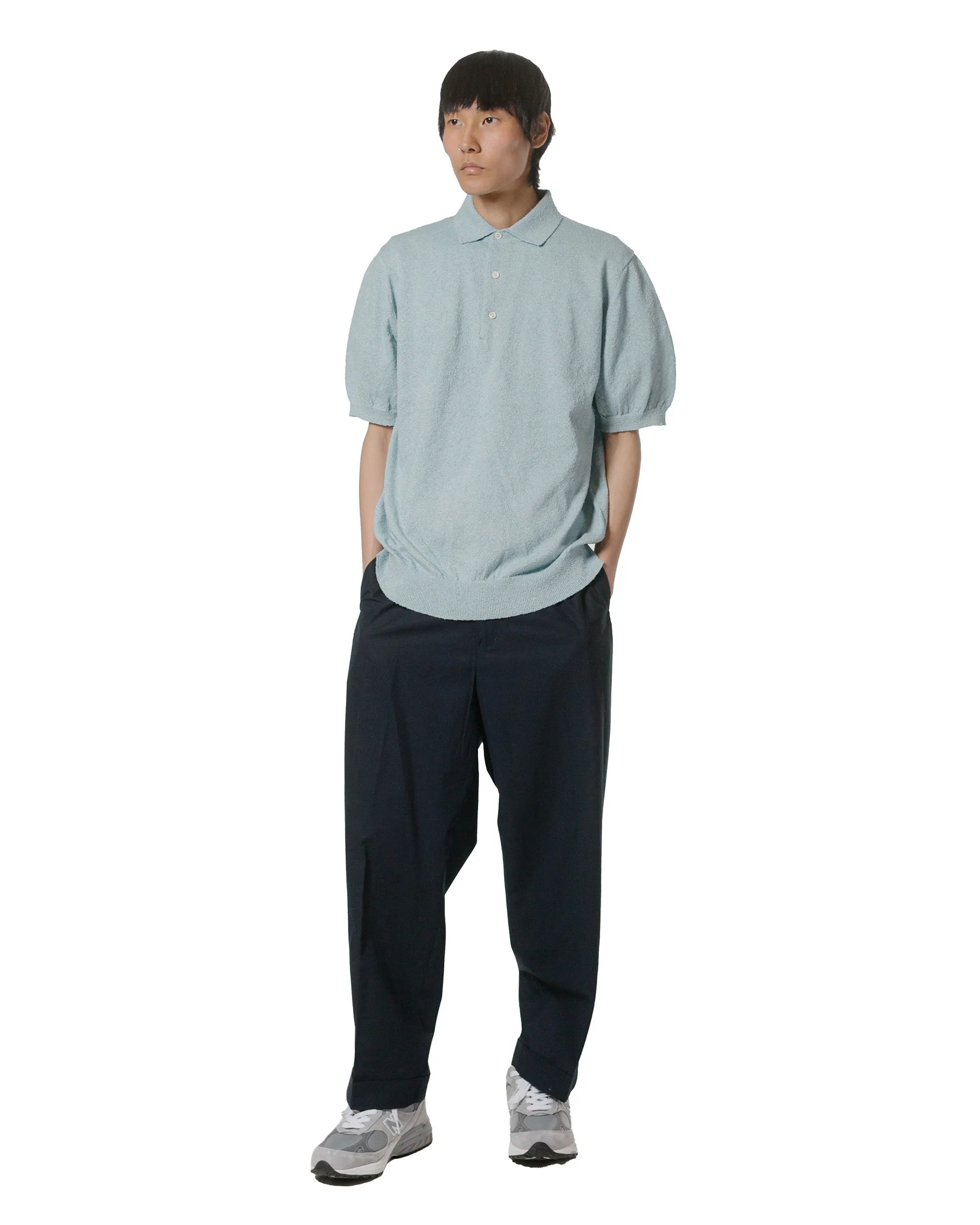 Beams Plus IVY Trousers Wide High Density Cotton Navy sold by Lost & Found product image thumbnail 4
