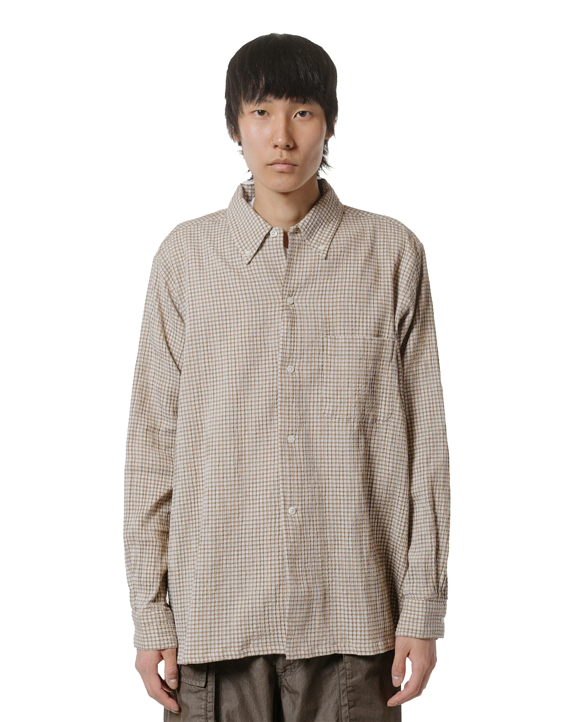 Beams Plus Open B.D. Plaid Beige sold by Lost & Found product image thumbnail 2