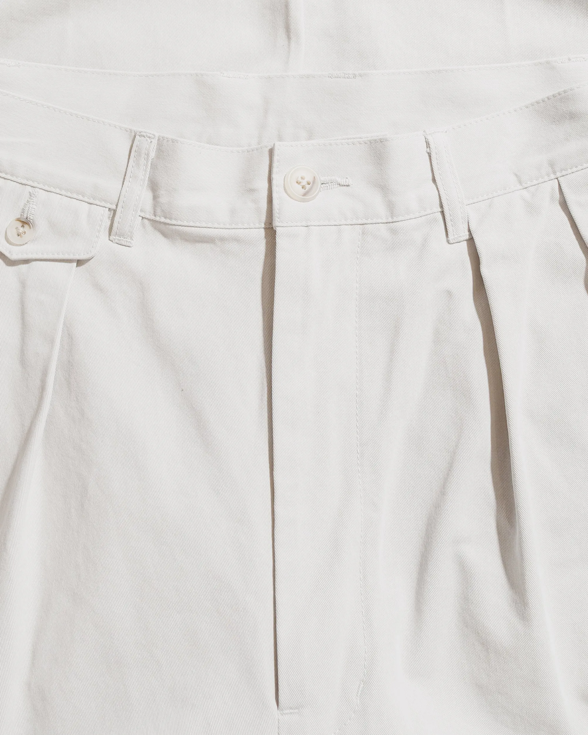 Beams Plus 2Pleats Trousers Twill Bio Washed Cement sold by Lost & Found product image thumbnail 5