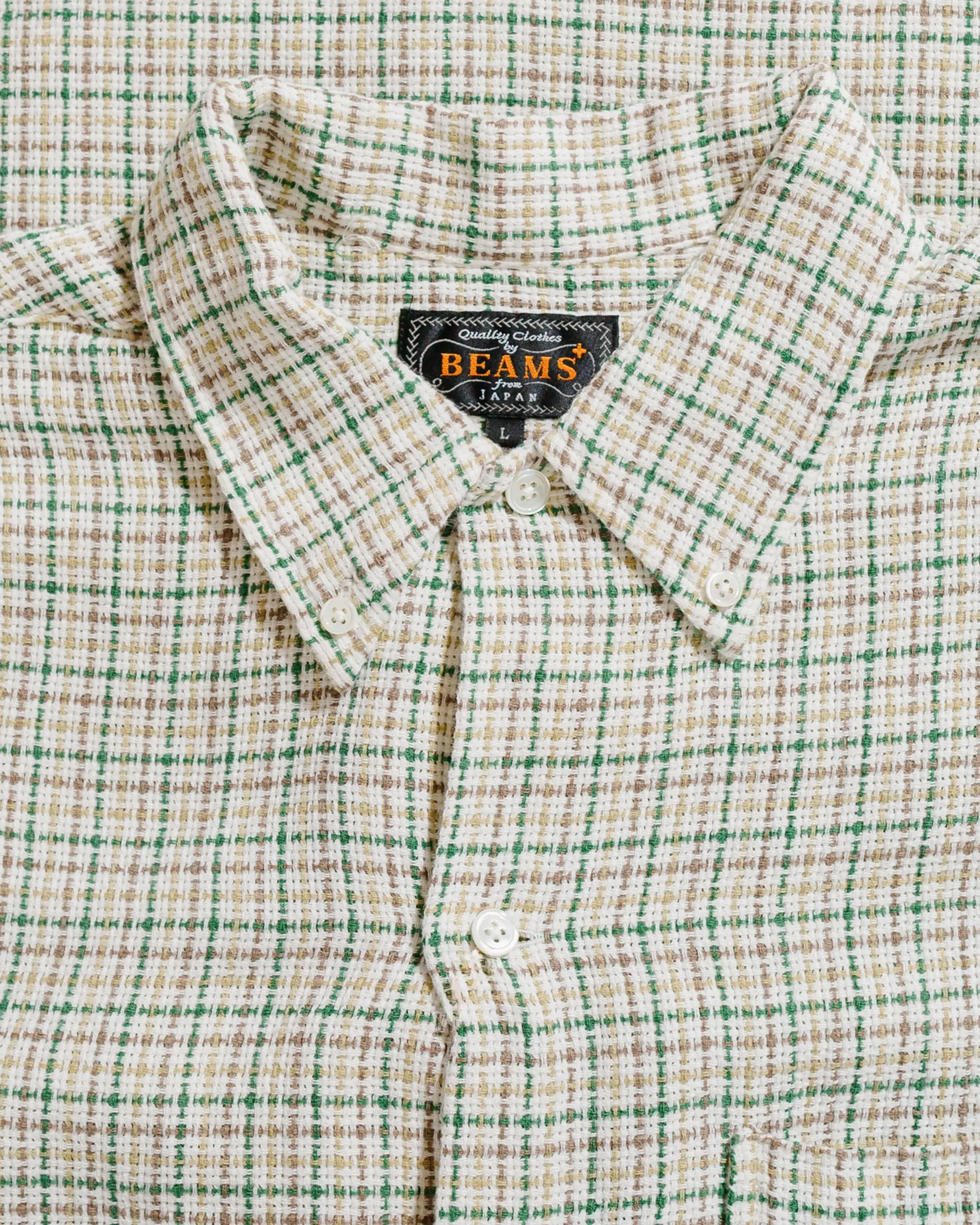 Beams Plus Open B.D. Gun Club Mesh White sold by Lost & Found product image thumbnail 5