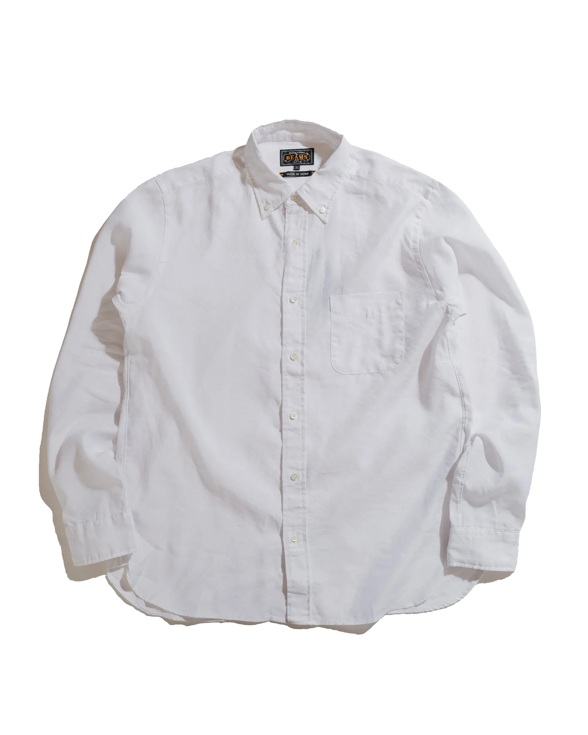 Beams Plus B.D. COOLMAX® Linen White sold by Lost & Found