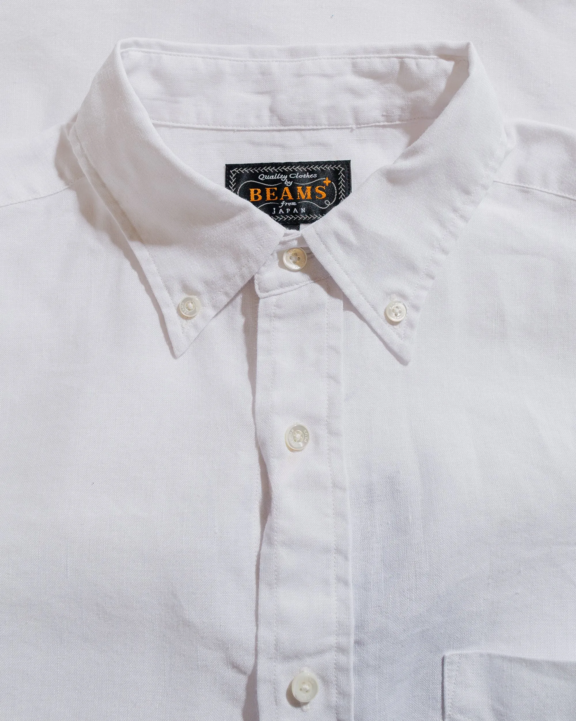 Beams Plus B.D. COOLMAX® Linen White sold by Lost & Found product image thumbnail 5