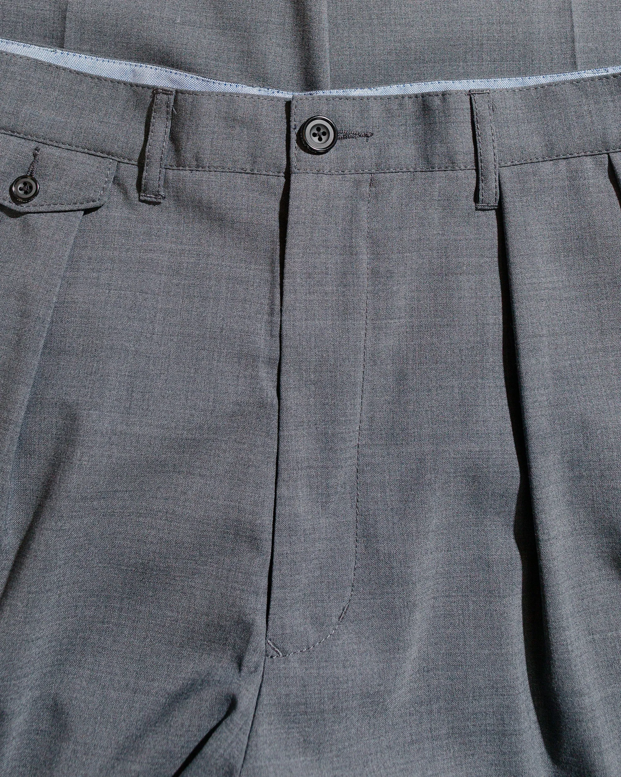 Beams Plus 2Pleats Wool Tropical Grey sold by Lost & Found product image thumbnail 5
