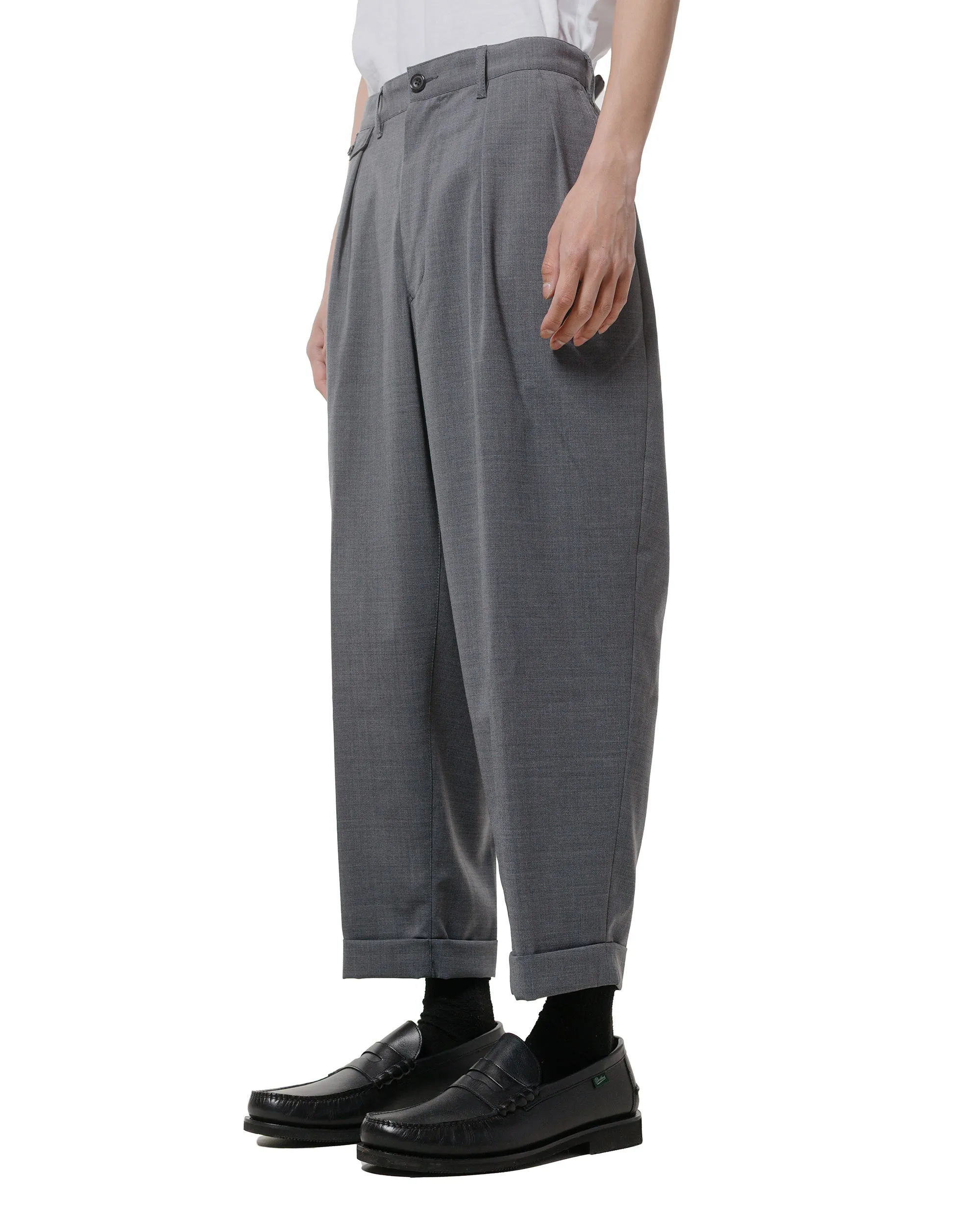 Beams Plus 2Pleats Wool Tropical Grey sold by Lost & Found product image thumbnail 2