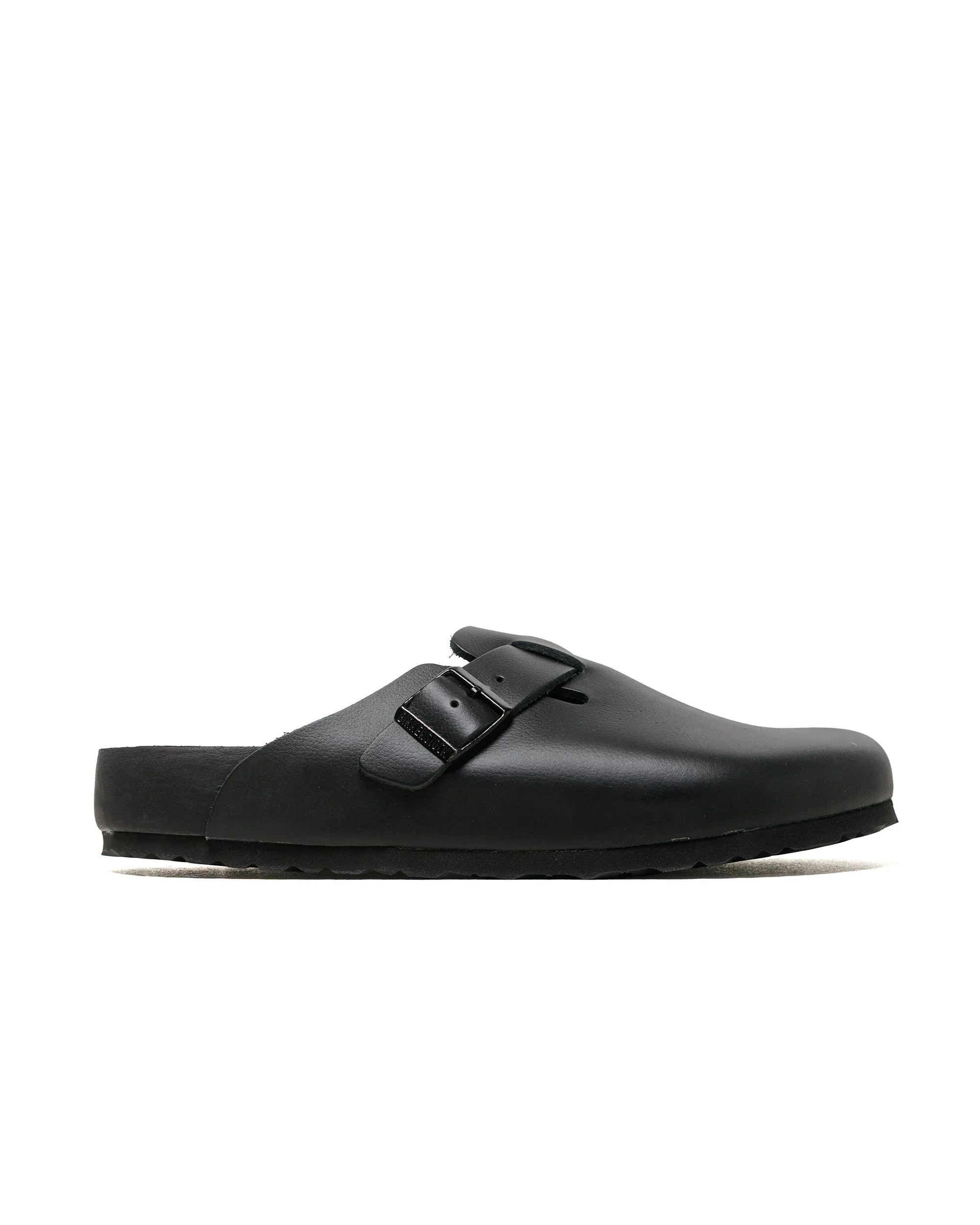 Birkenstock Boston Exquisite Leather Black sold by Lost & Found