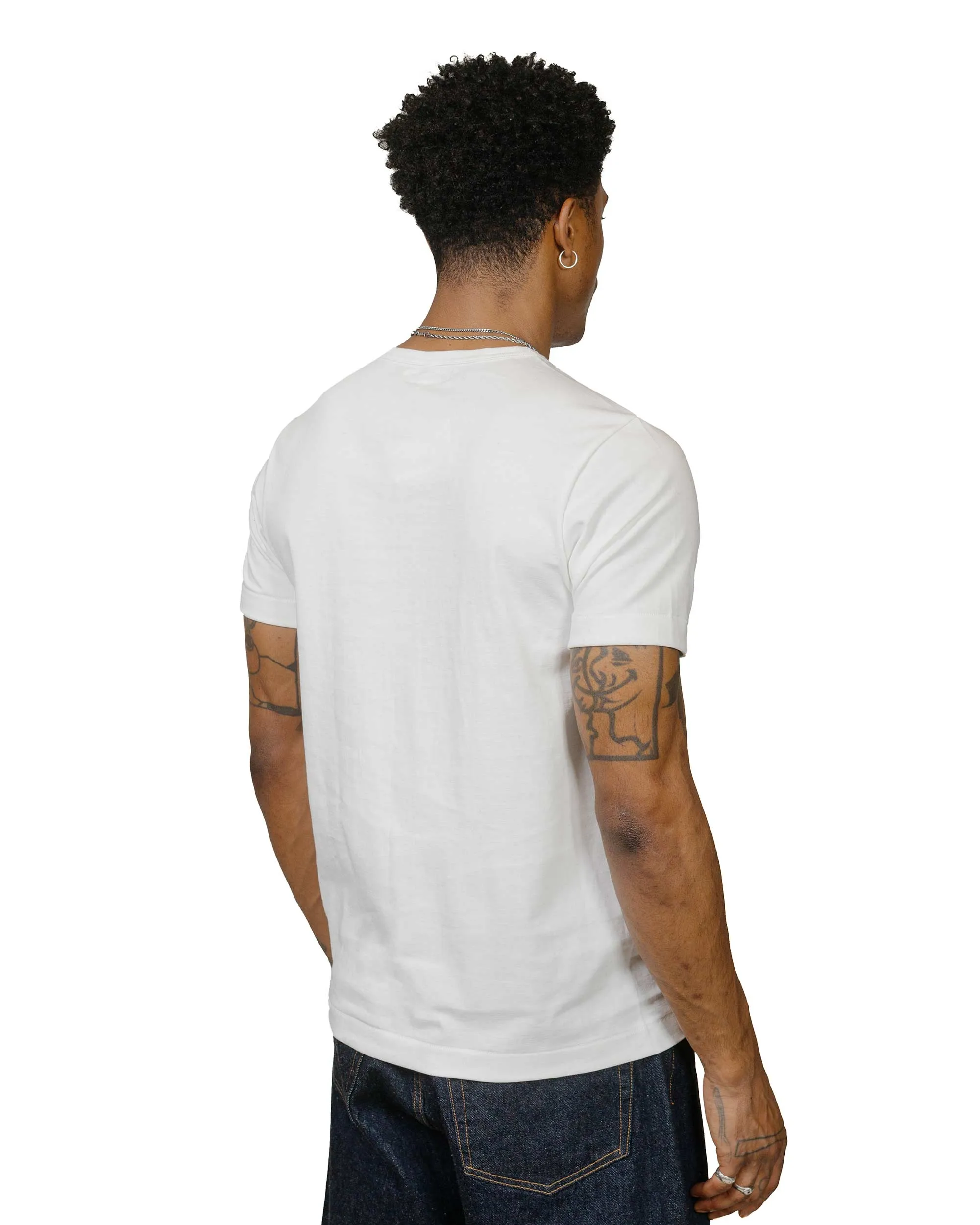 Merz B. Schwanen 215 Loopwheeled T-Shirt White sold by Lost & Found product image thumbnail 3