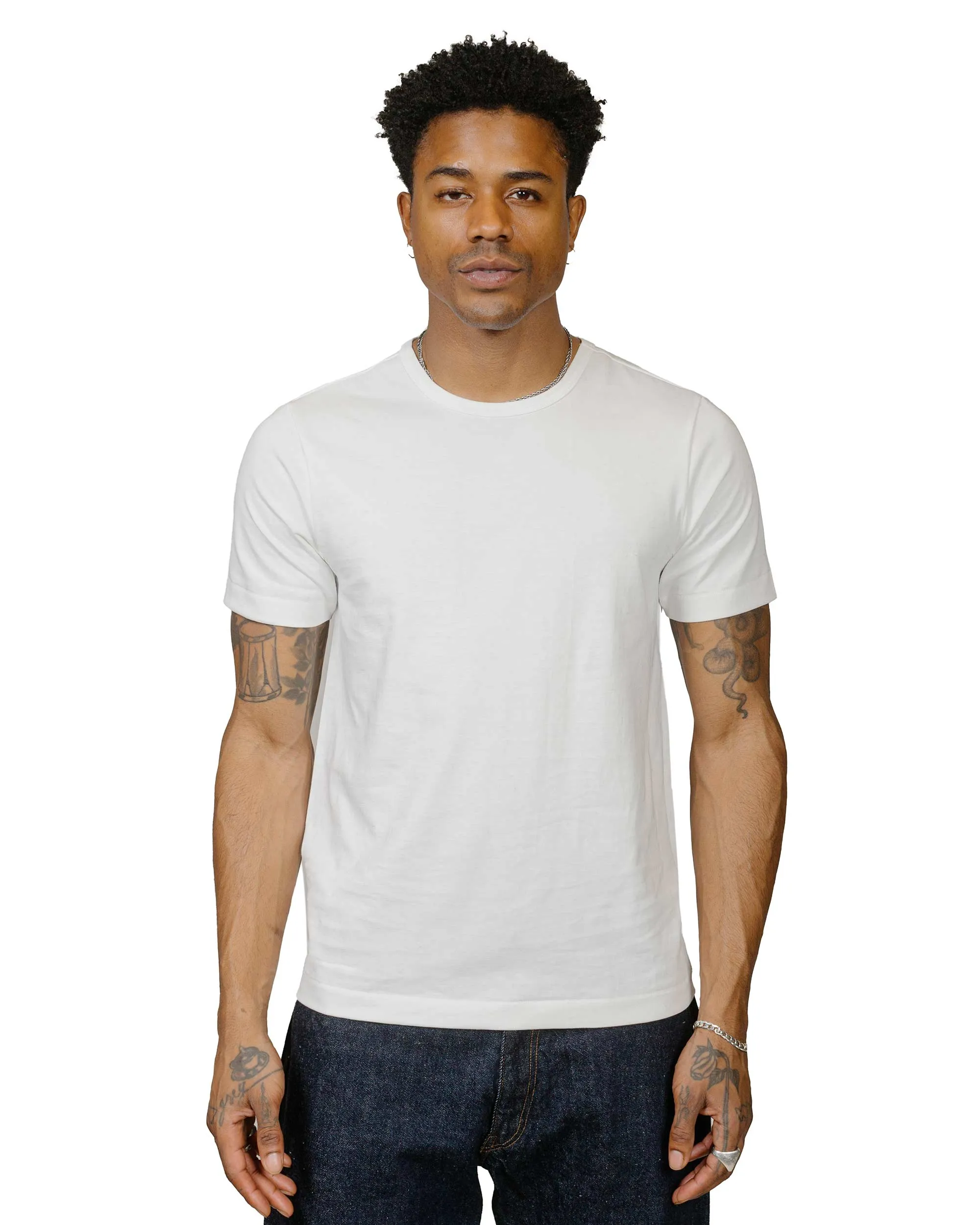 Merz B. Schwanen 215 Loopwheeled T-Shirt White sold by Lost & Found product image thumbnail 2