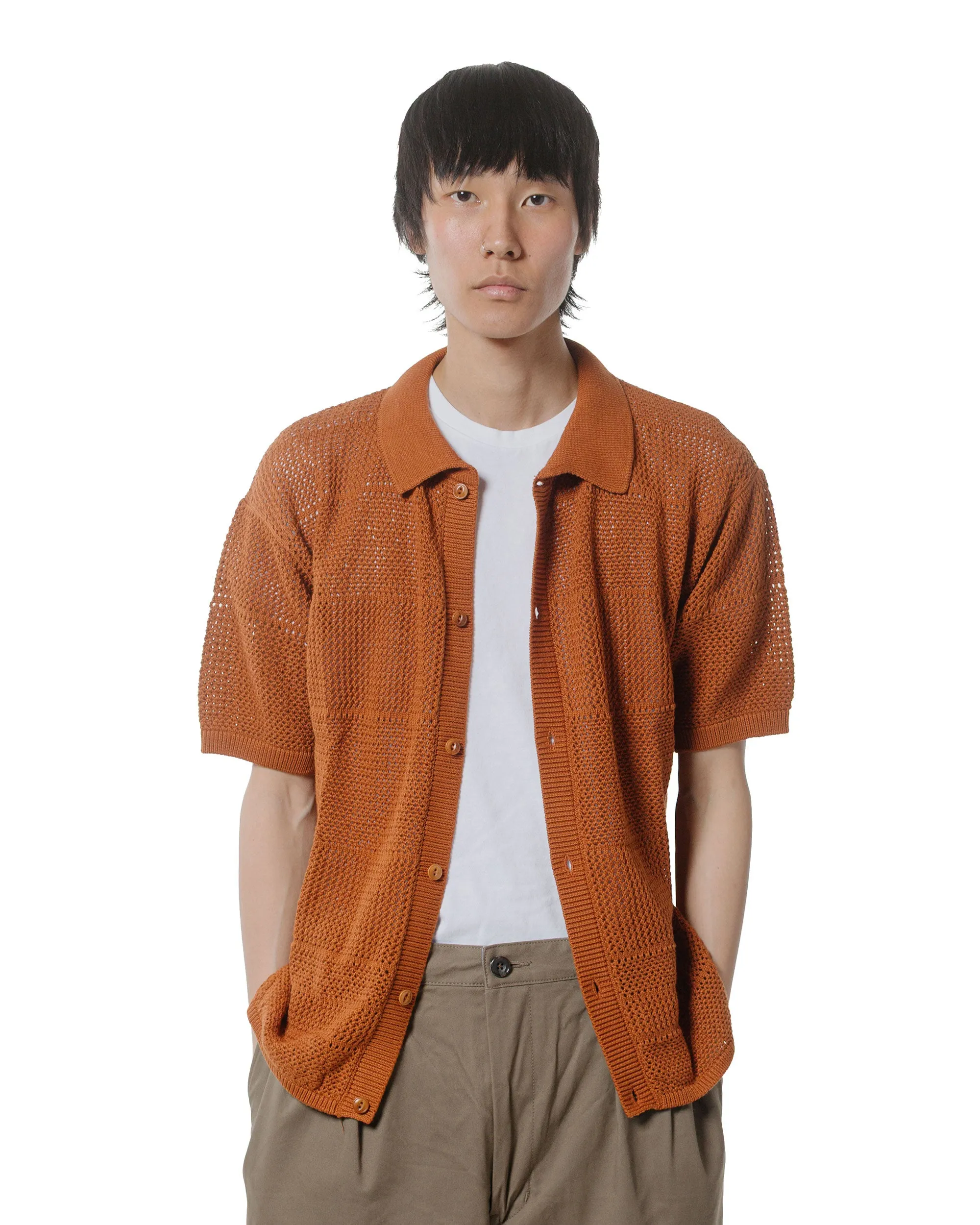 Merz B. Schwanen KNITSHIRT01 Crochet Shirt Caramel sold by Lost & Found product image thumbnail 2