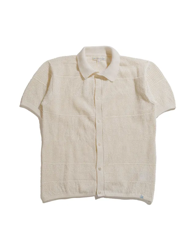 Merz B. Schwanen KNITSHIRT01 Crochet Shirt Natural sold by Lost & Found