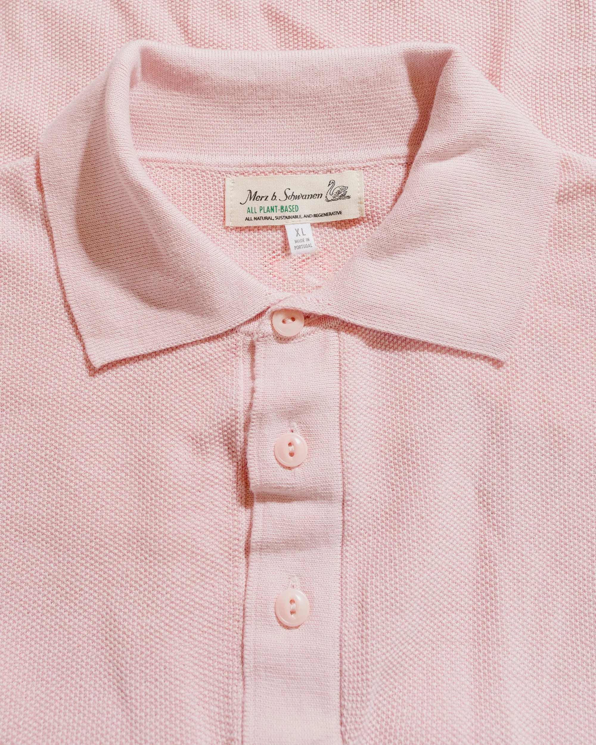 Merz B. Schwanen KPLP02 Knitted Polo Dusted Pink sold by Lost & Found product image thumbnail 5