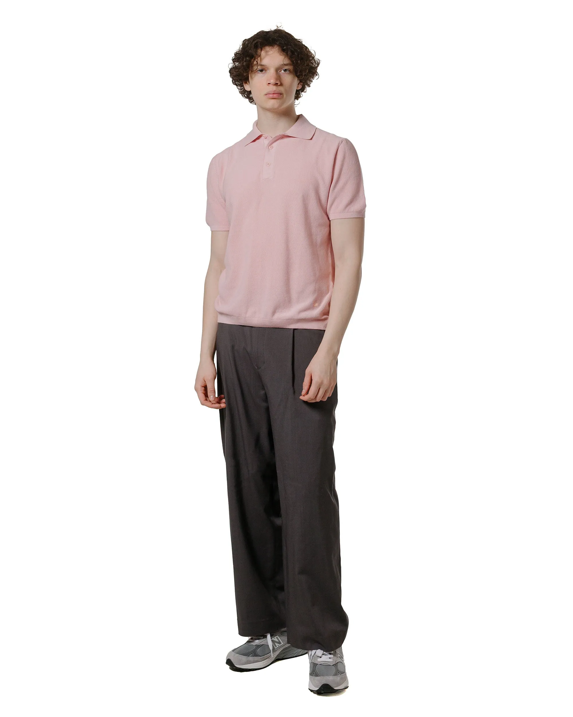 Merz B. Schwanen KPLP02 Knitted Polo Dusted Pink sold by Lost & Found product image thumbnail 4