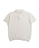 Merz B. Schwanen KPLP02 Knitted Polo White sold by Lost & Found