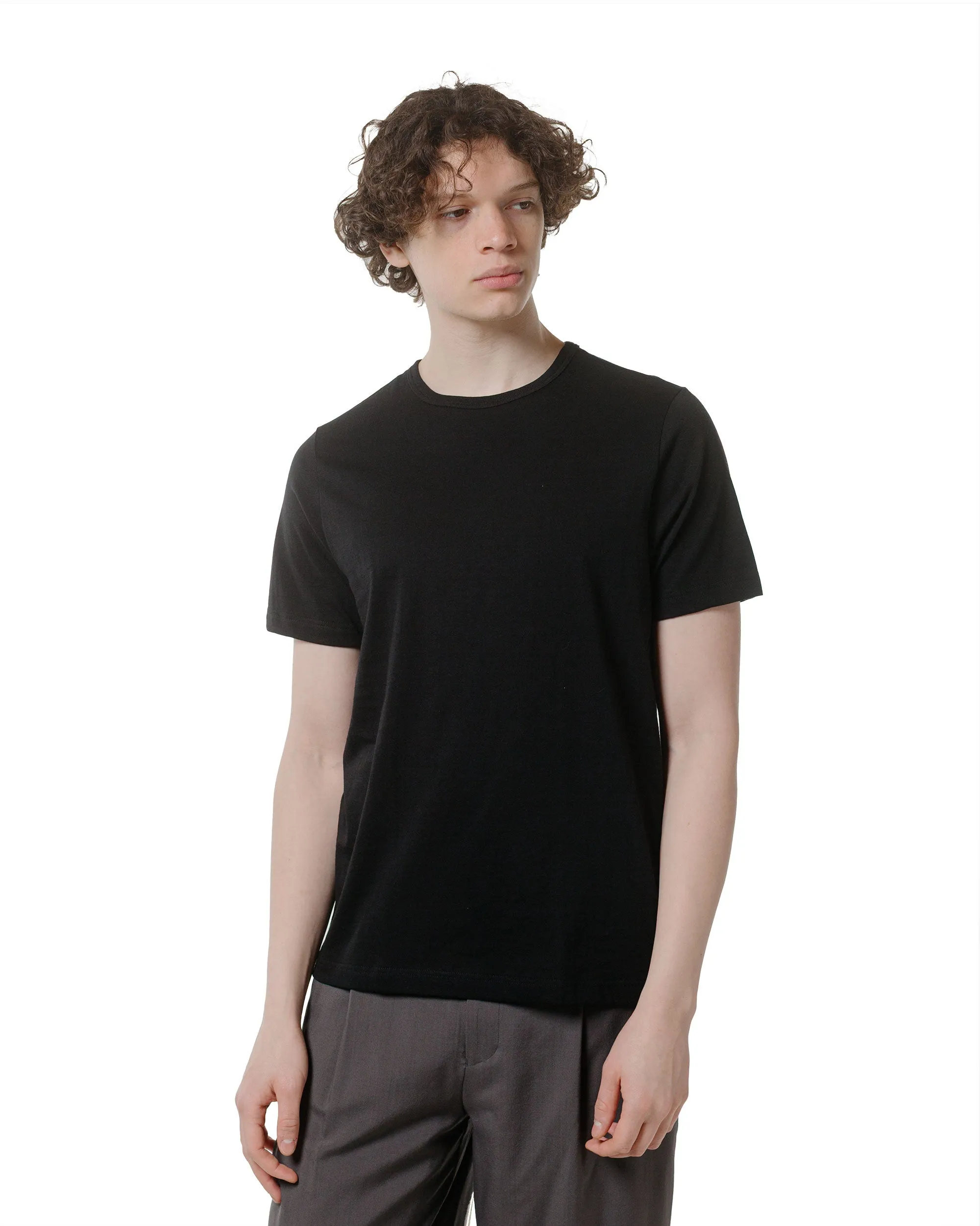 Merz B. Schwanen 1950s Loopwheeled T-Shirt Deep Black sold by Lost & Found product image thumbnail 2