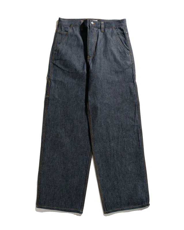 Stüssy Carpenter Pant Denim Raw Indigo sold by Lost & Found