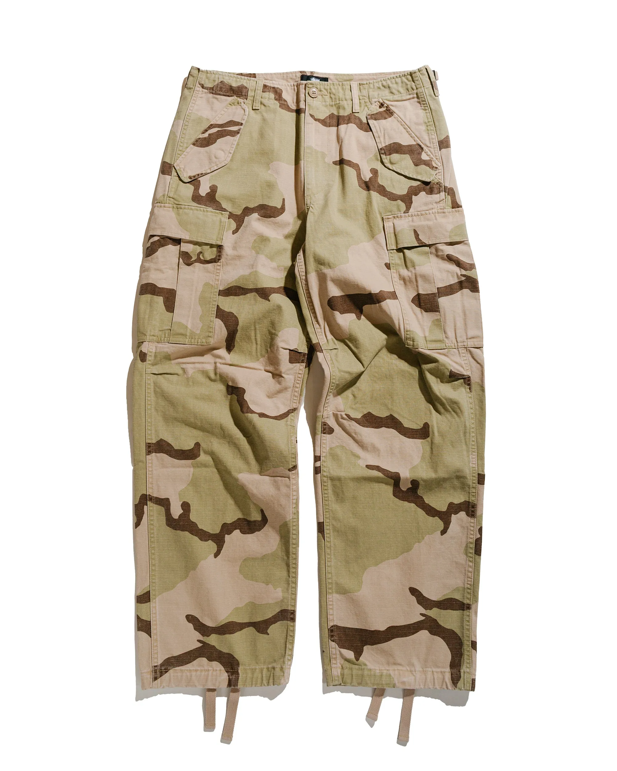 Stüssy Military Cargo Pant Ripstop Sand Camo sold by Lost & Found