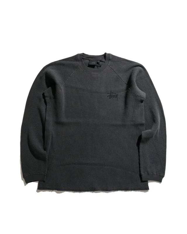 ★送料・関税込★Stussy★BASIC STUSSY THERMAL★Washed Black★ Stüssy: Basic Stock Ls Thermal (Washed Black) | DSMS E-SHOP