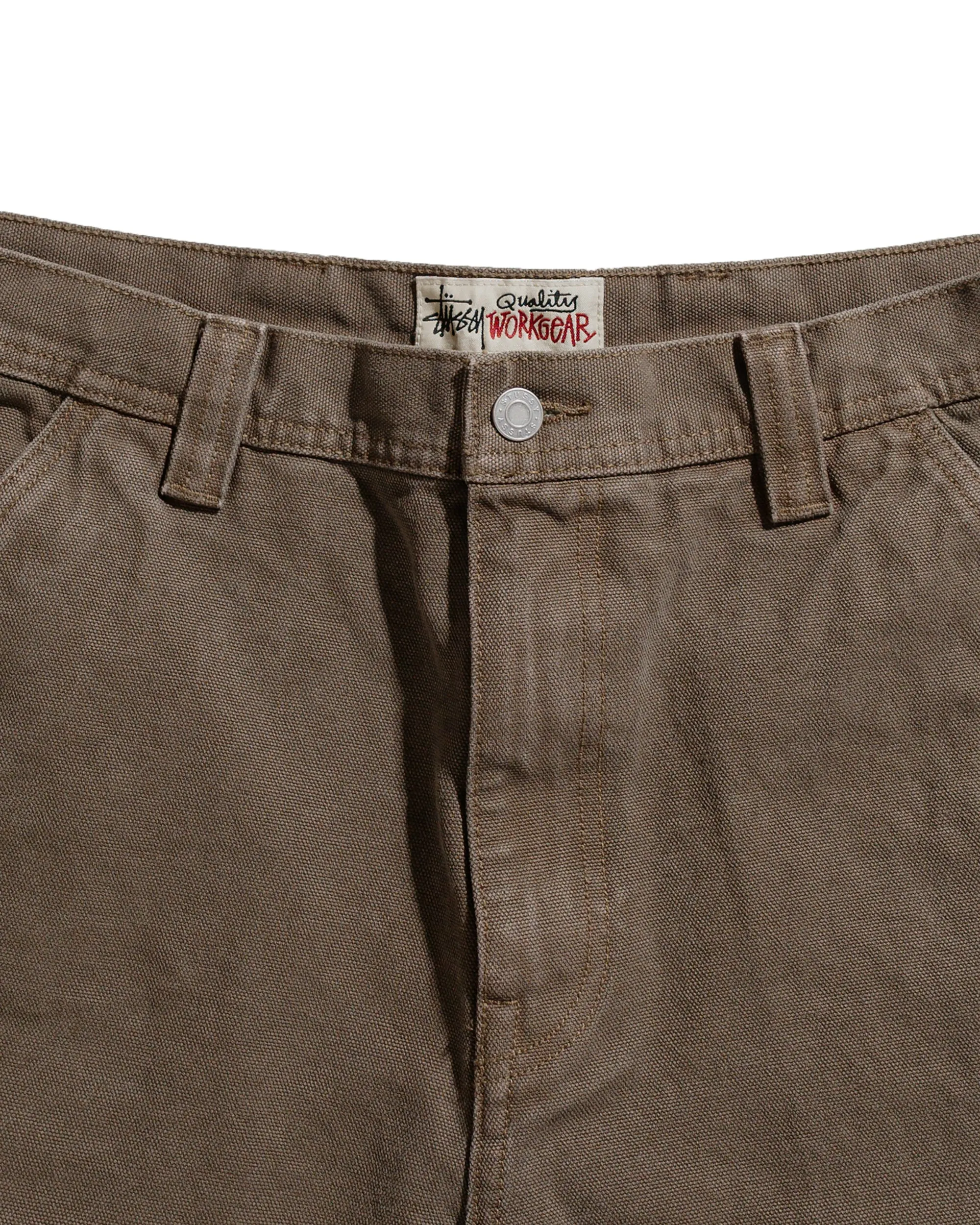 Stüssy Work Short Washed Canvas Brown sold by Lost & Found product image thumbnail 2