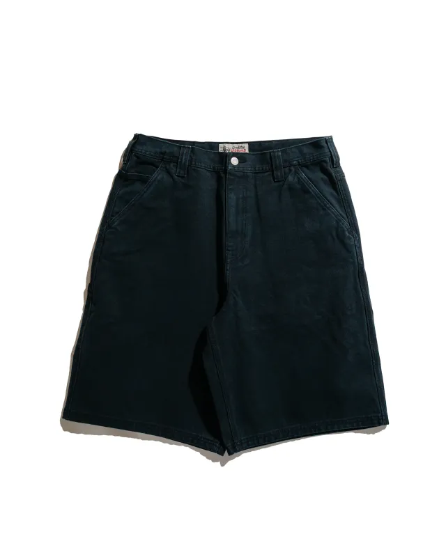 Stüssy Work Short Washed Canvas Black sold by Lost & Found