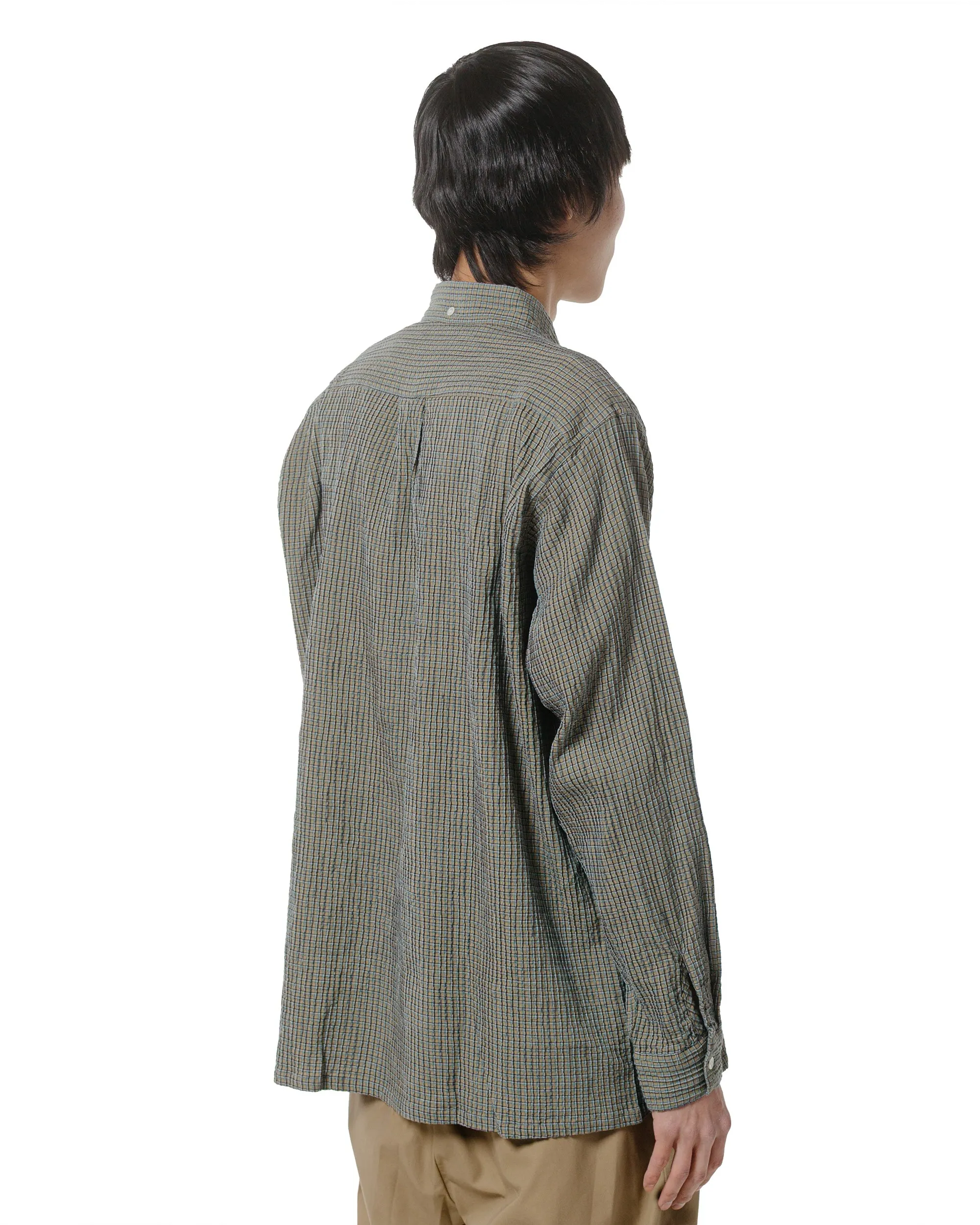 Beams Plus Open B.D. Plaid Olive sold by Lost & Found product image thumbnail 3