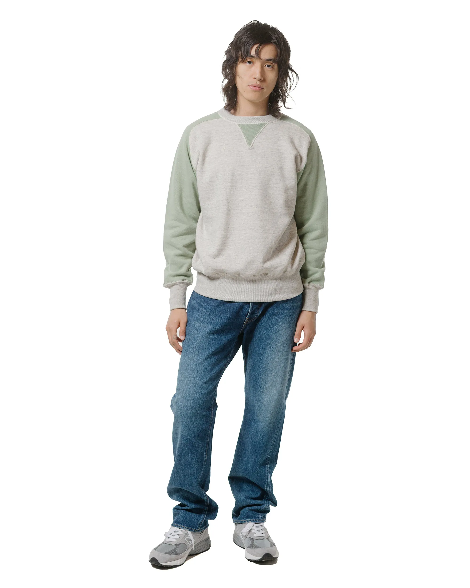 Warehouse Lot. JG-CS20 Freedom Sweats Oatmeal/Light Green sold by Lost & Found product image thumbnail 4