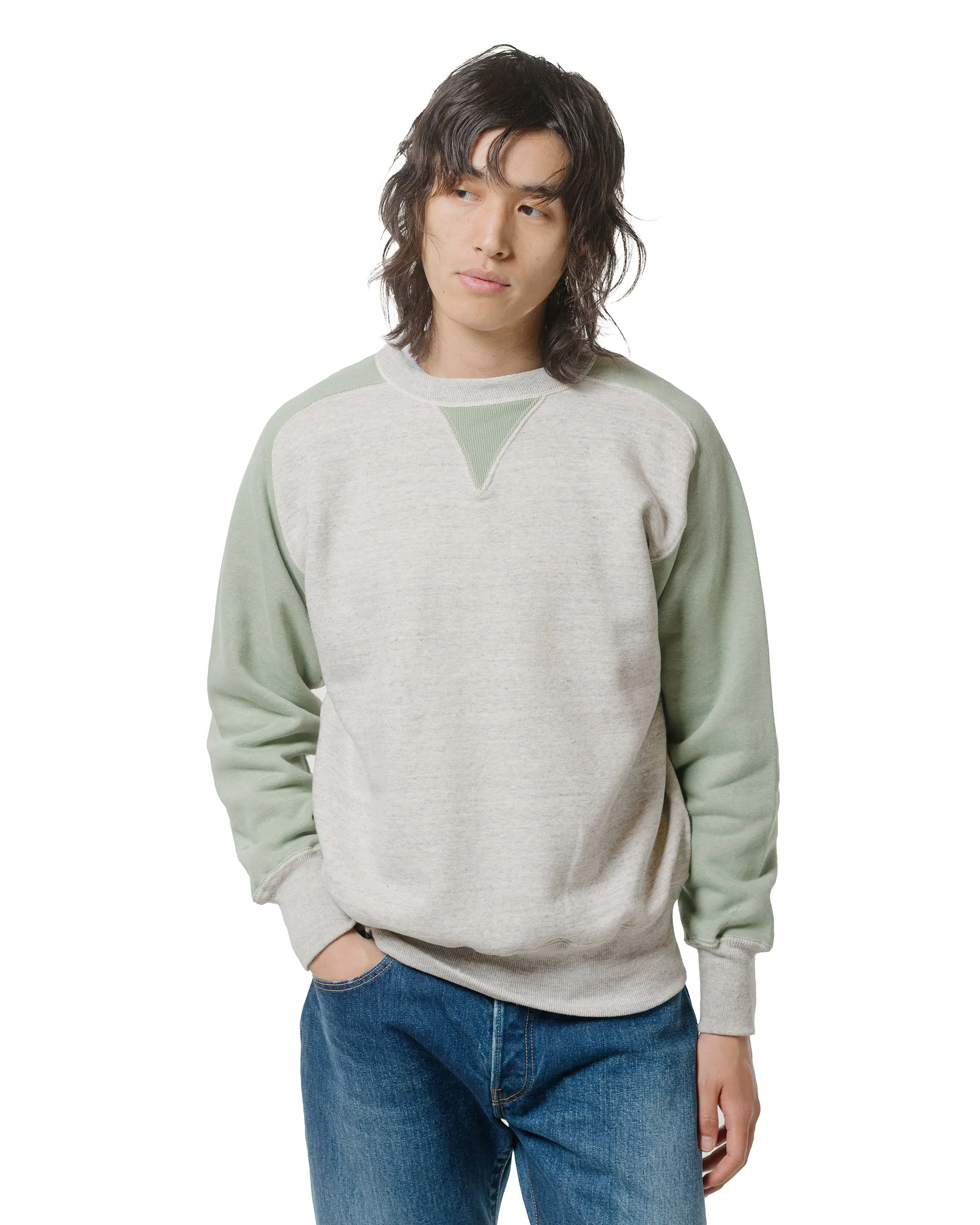 Warehouse Lot. JG-CS20 Freedom Sweats Oatmeal/Light Green sold by Lost & Found product image thumbnail 2