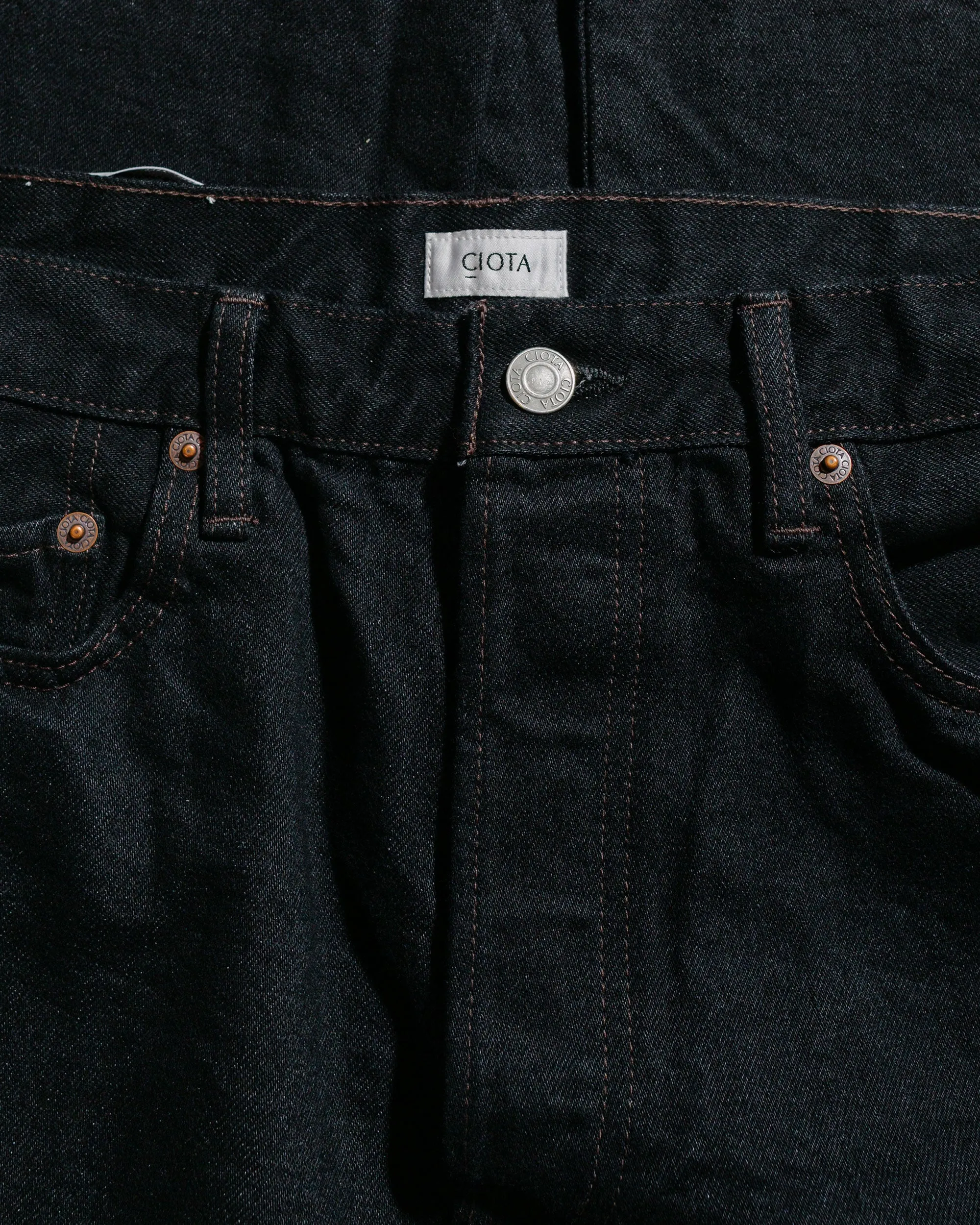 CIOTA Straight 5 Pocket Pants Black One Wash sold by Lost & Found product image thumbnail 2