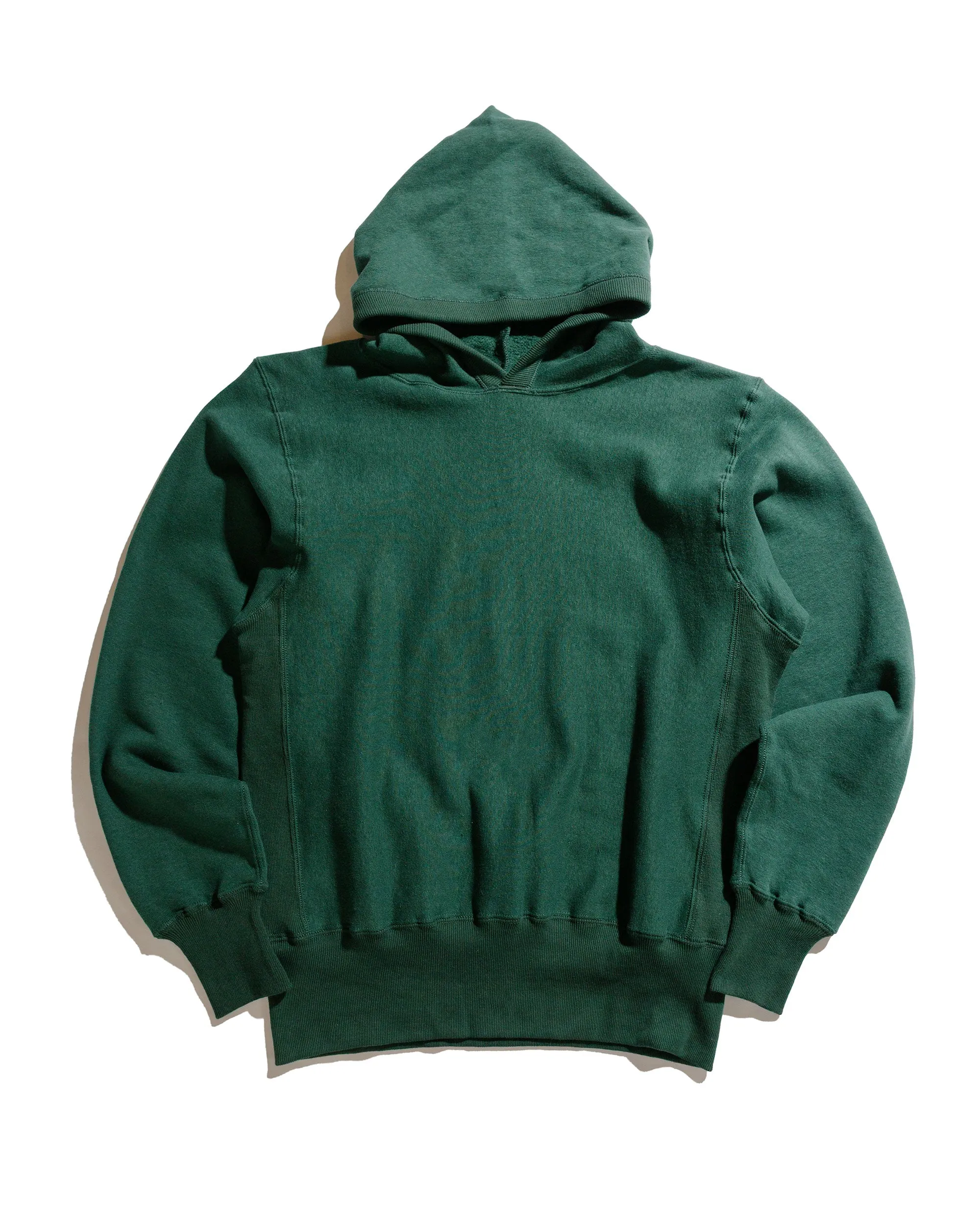 Warehouse Lot. JG-CS17 Rib-Trimmed RW Hoodie No Print Dark Green sold by Lost & Found