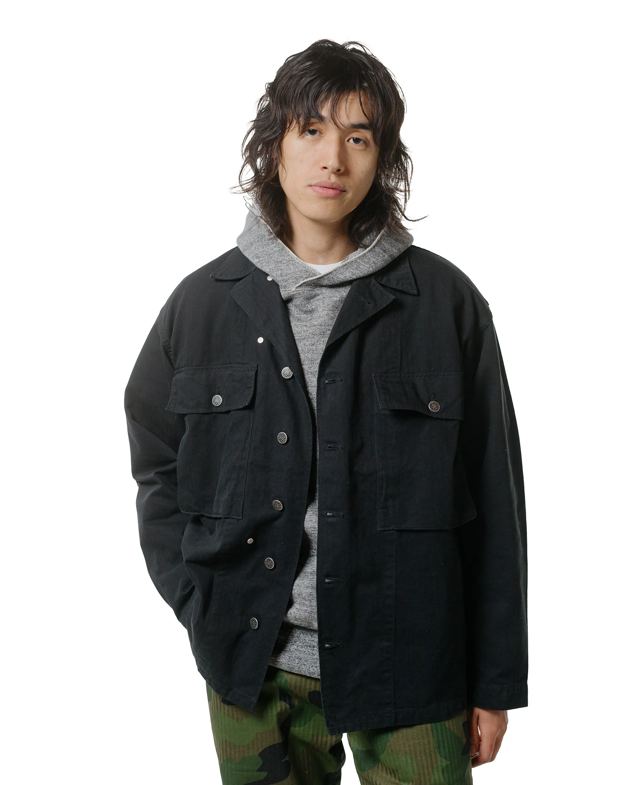 CIOTA M-43 HBT Jacket (Stone Wash) Black sold by Lost & Found product image thumbnail 2